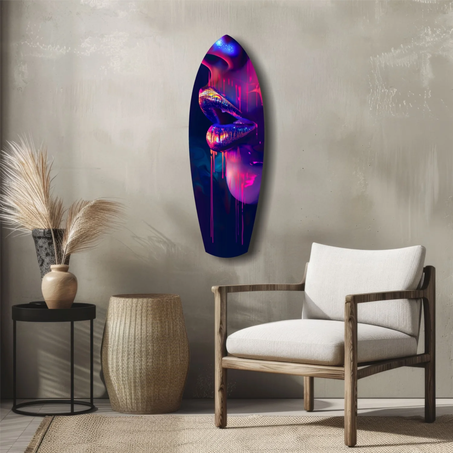 Colorful Lips V8 Glass Wall Art - Image 5