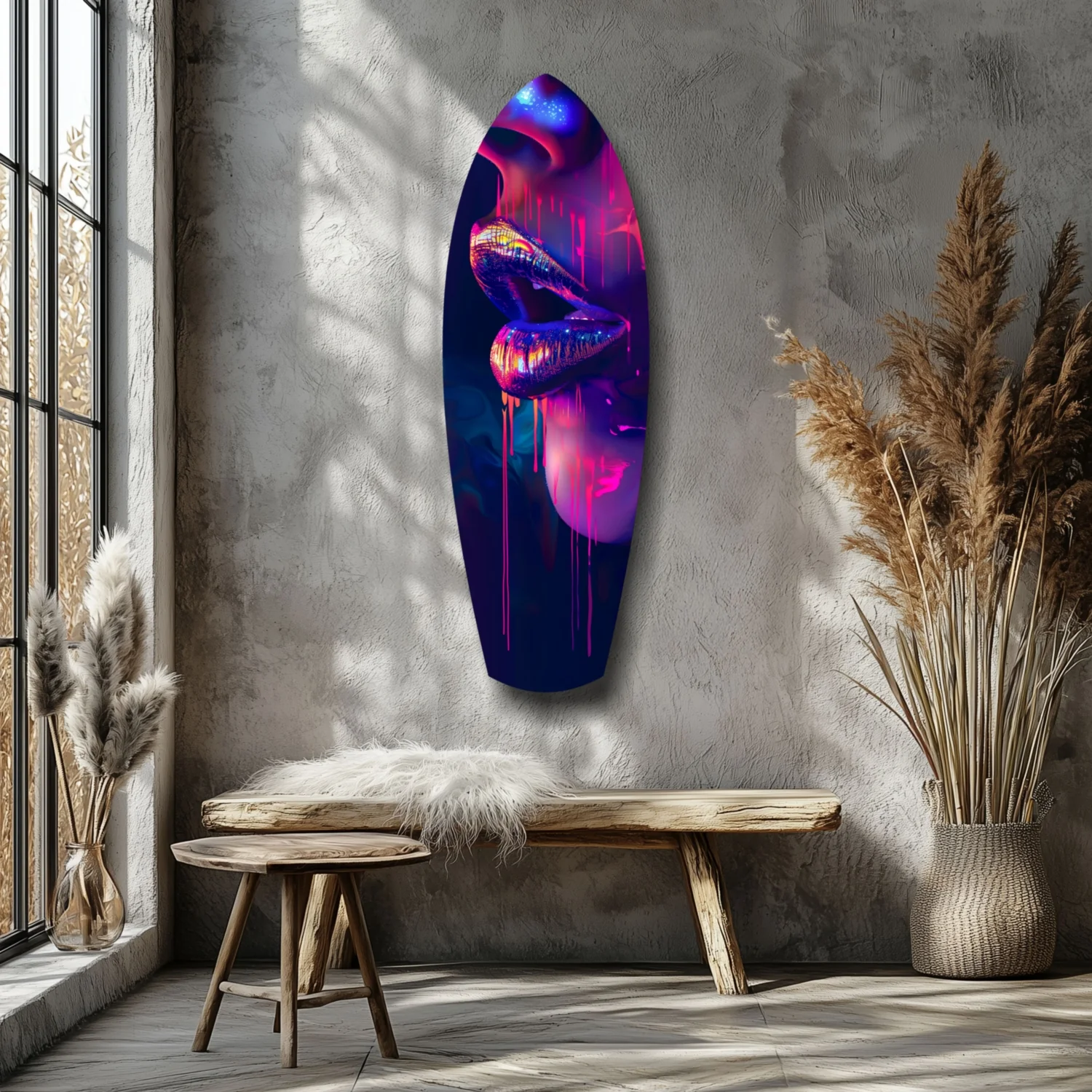 Colorful Lips V8 Glass Wall Art - Image 7