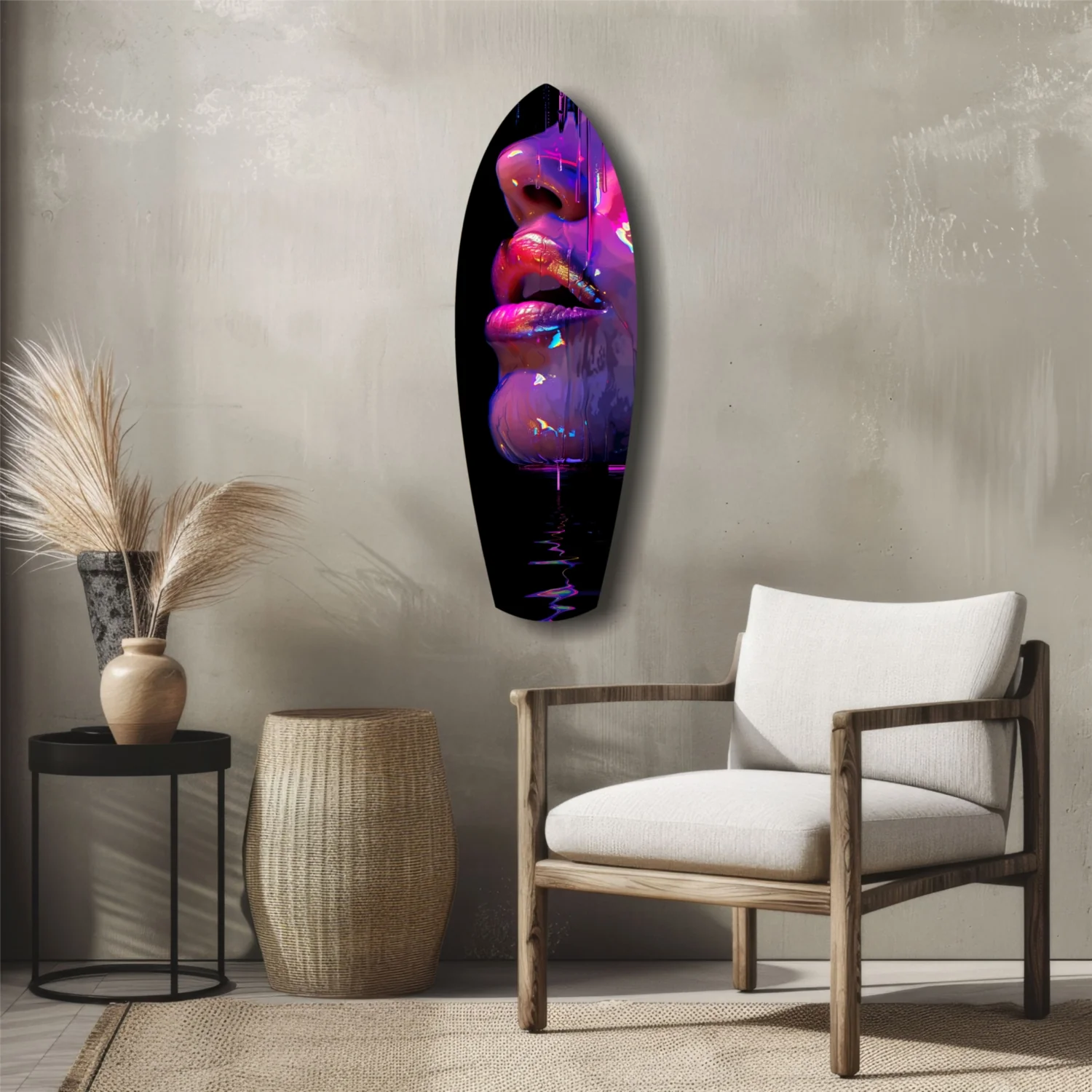 Colorful Lips V9 Glass Wall Art - Image 5