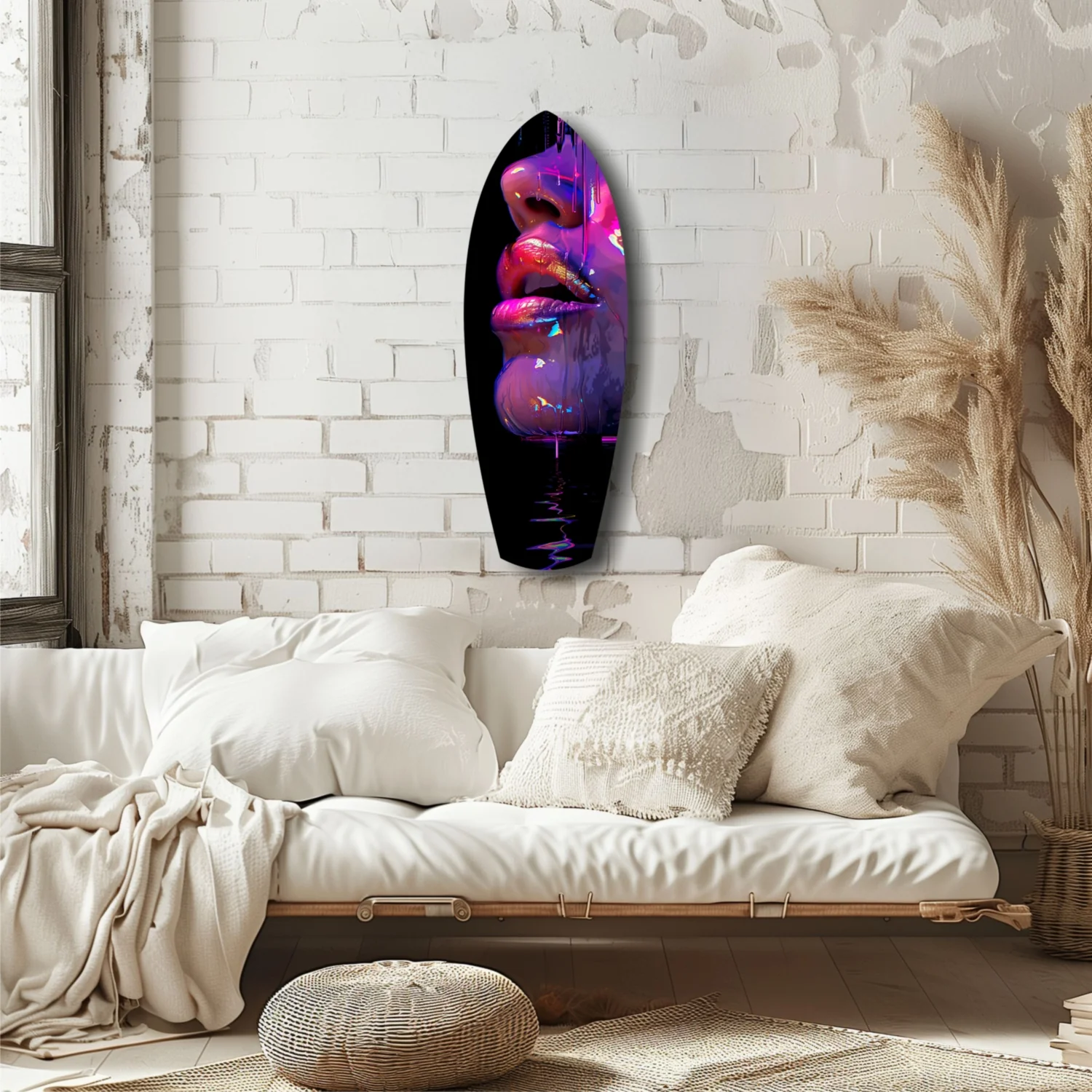 Colorful Lips V9 Glass Wall Art - Image 6