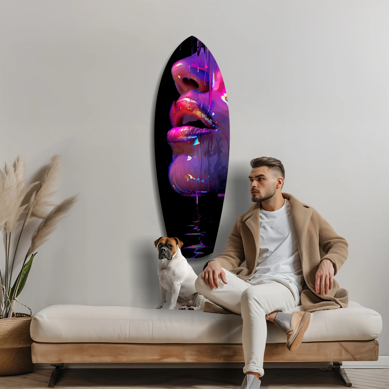 Colorful Lips V9 Glass Wall Art - Image 9