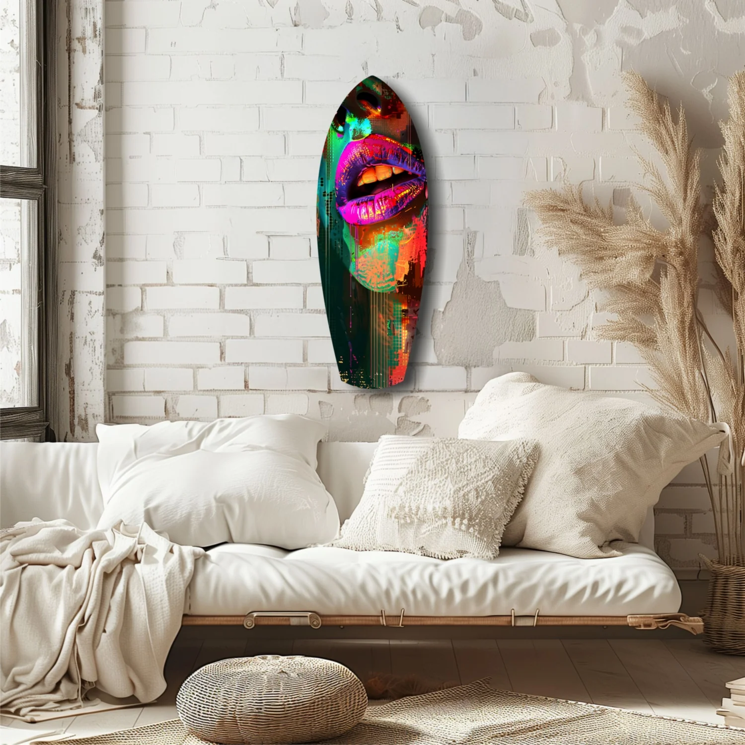 Colorful Lips V11 Glass Wall Art - Image 6