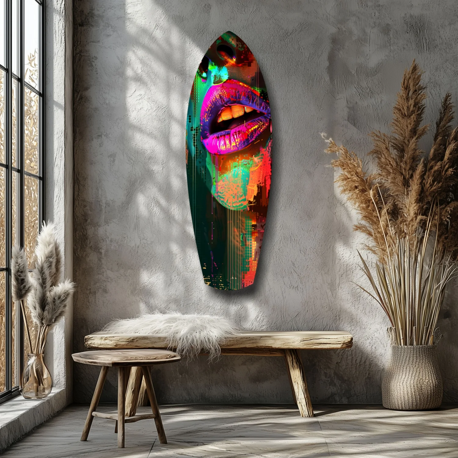 Colorful Lips V11 Glass Wall Art - Image 7