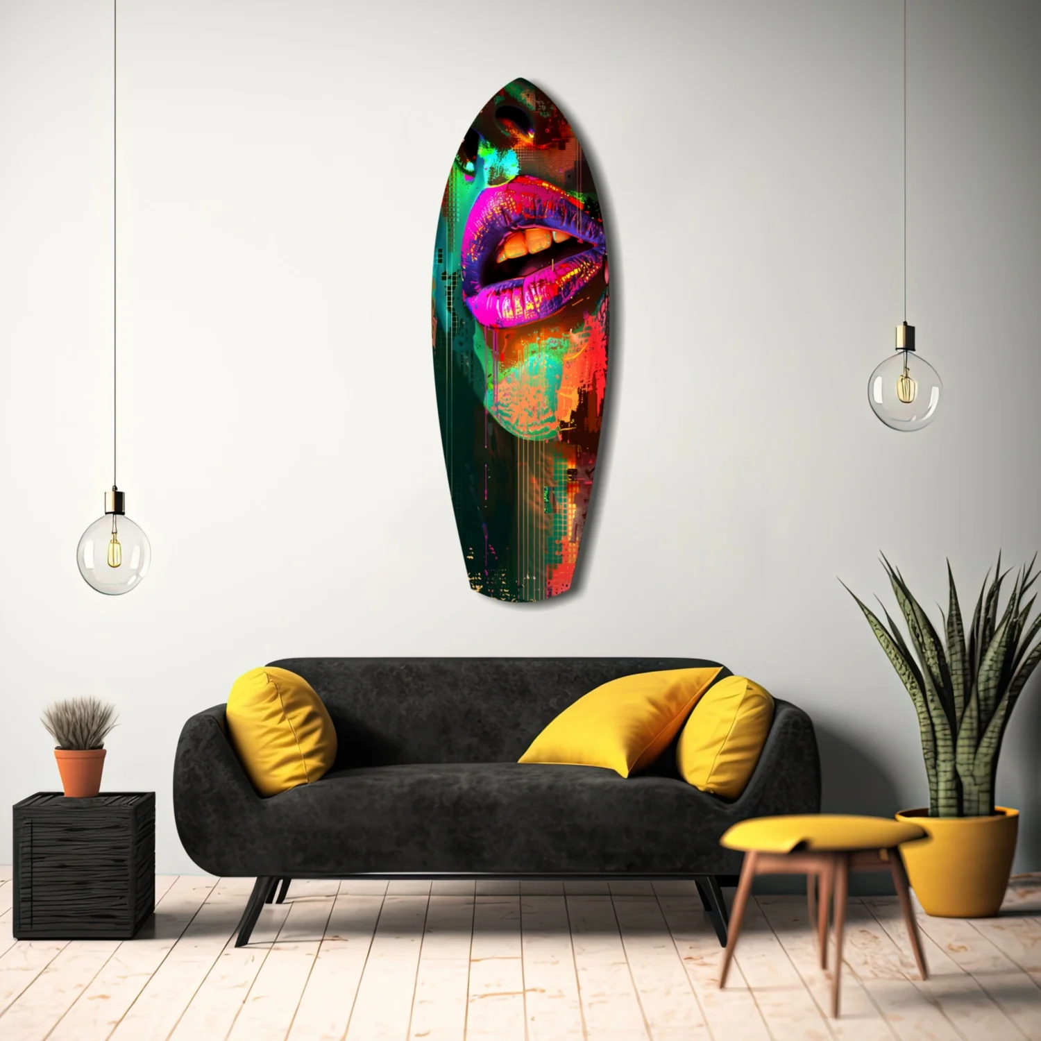 Colorful Lips V11 Glass Wall Art - Image 8