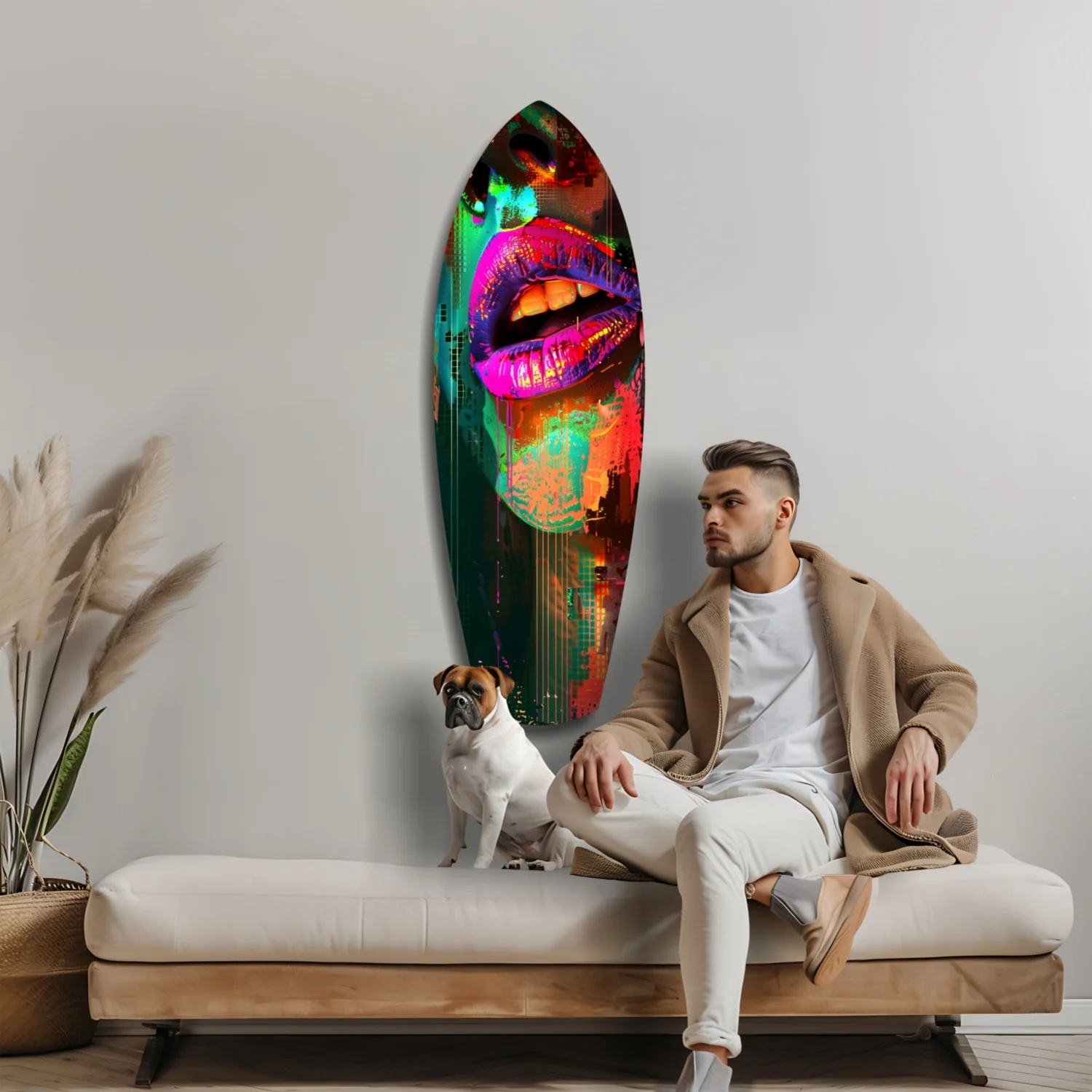 Colorful Lips V11 Glass Wall Art - Image 9