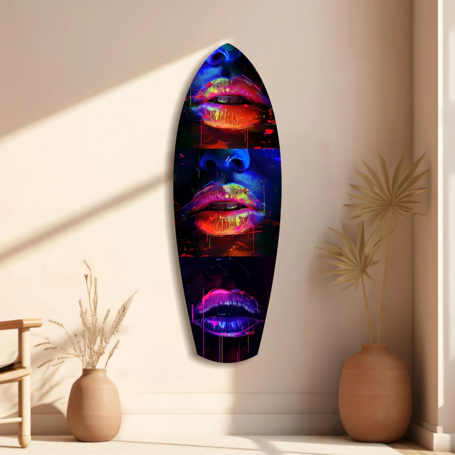 Colorful Lips V12 Glass Wall Art - Image 11