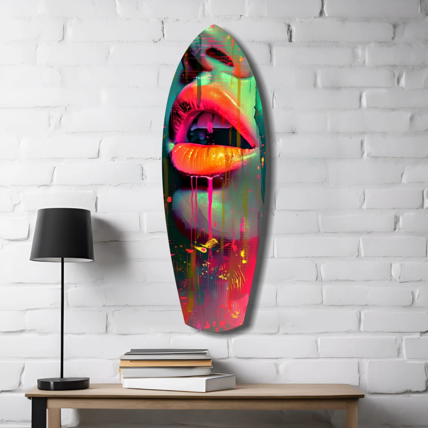 Colorful Lips V13 Glass Wall Art - Image 4