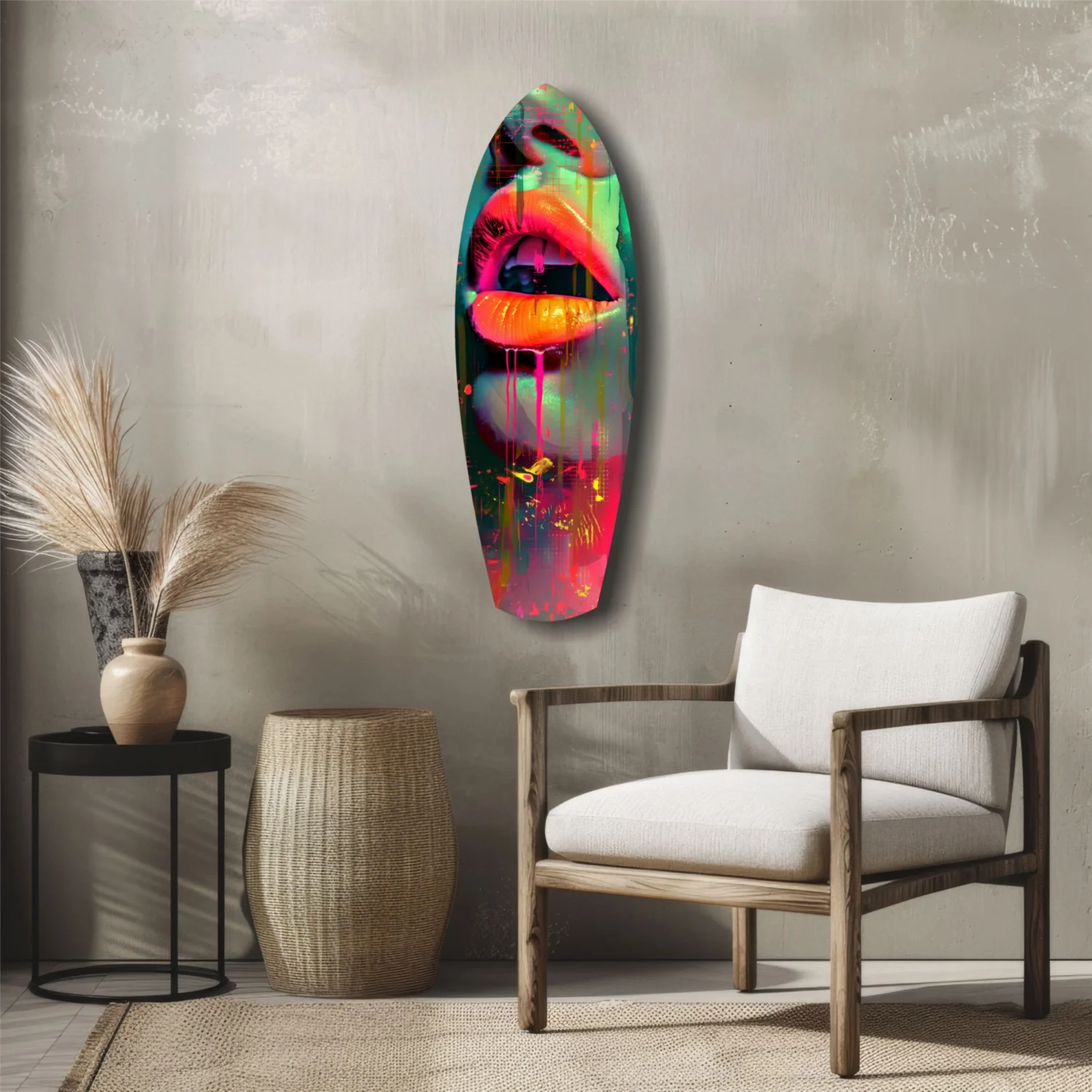 Colorful Lips V13 Glass Wall Art - Image 5