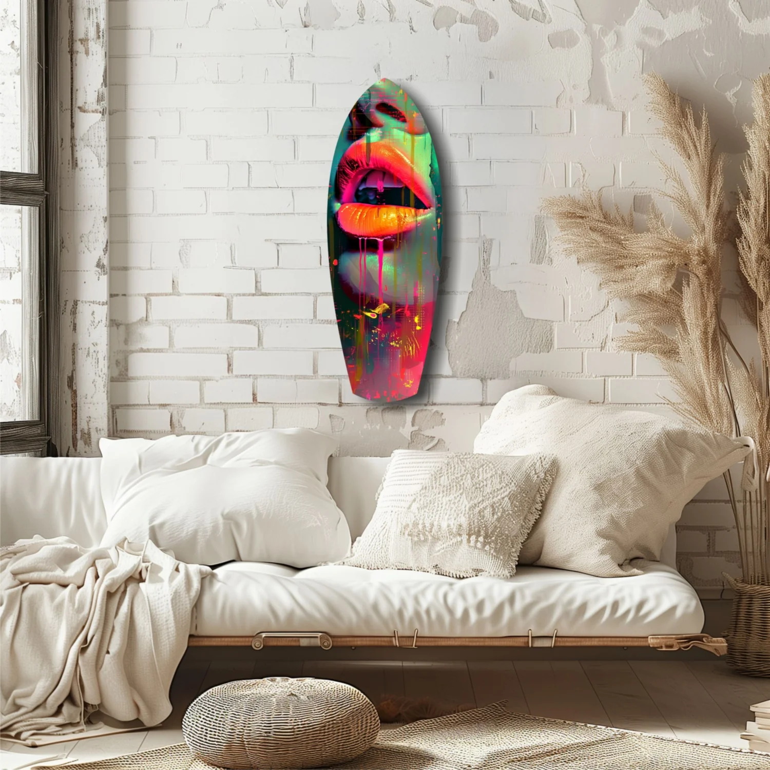 Colorful Lips V13 Glass Wall Art - Image 6