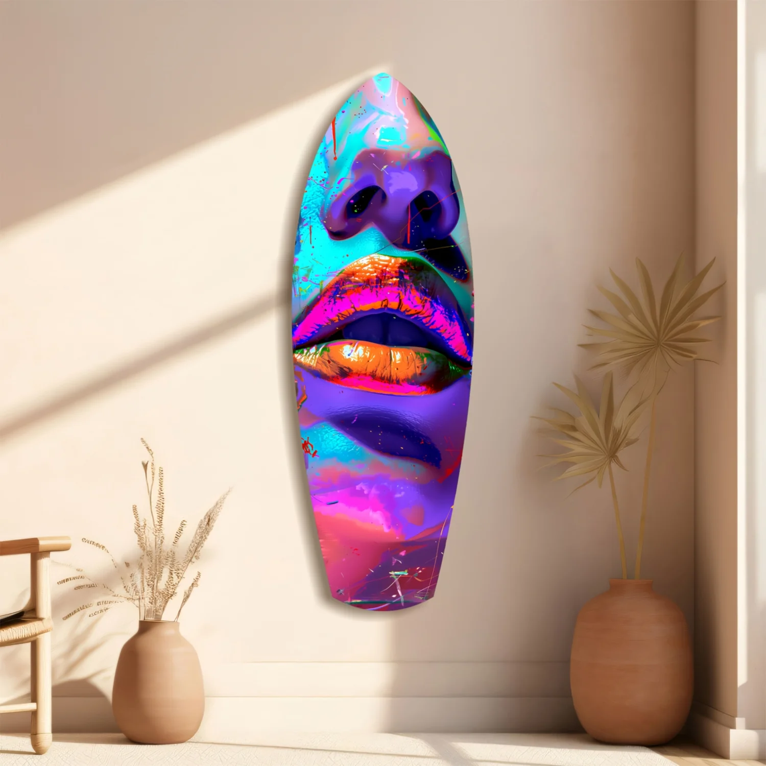 Colorful Lips V14 Glass Wall Art - Image 11