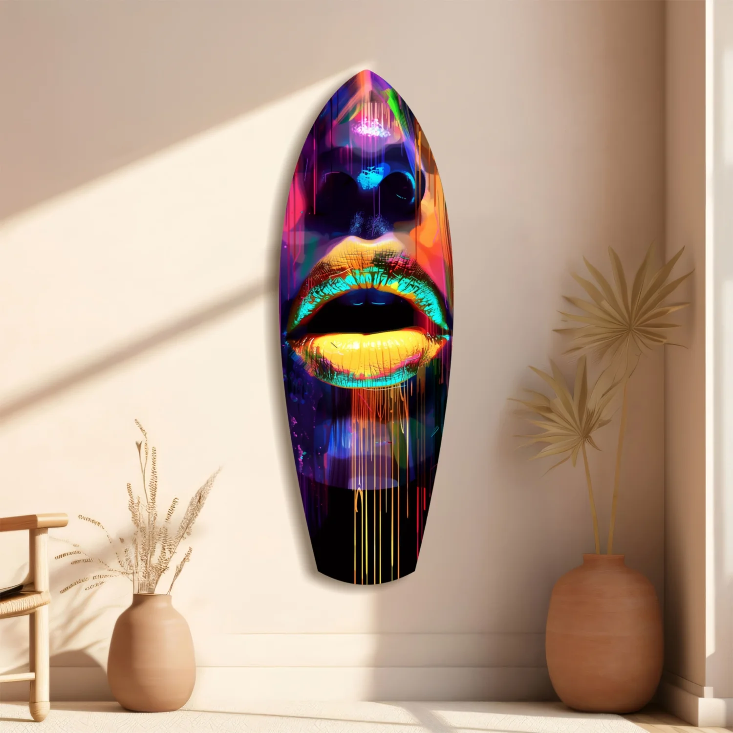 Colorful Lips V15 Glass Wall Art - Image 11