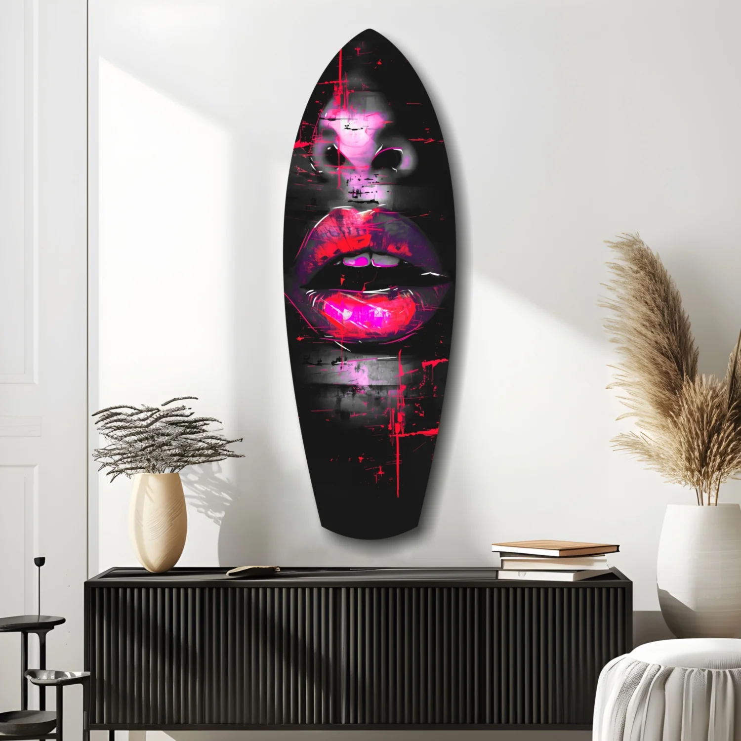 Colorful Lips V16 Glass Wall Art - Image 10