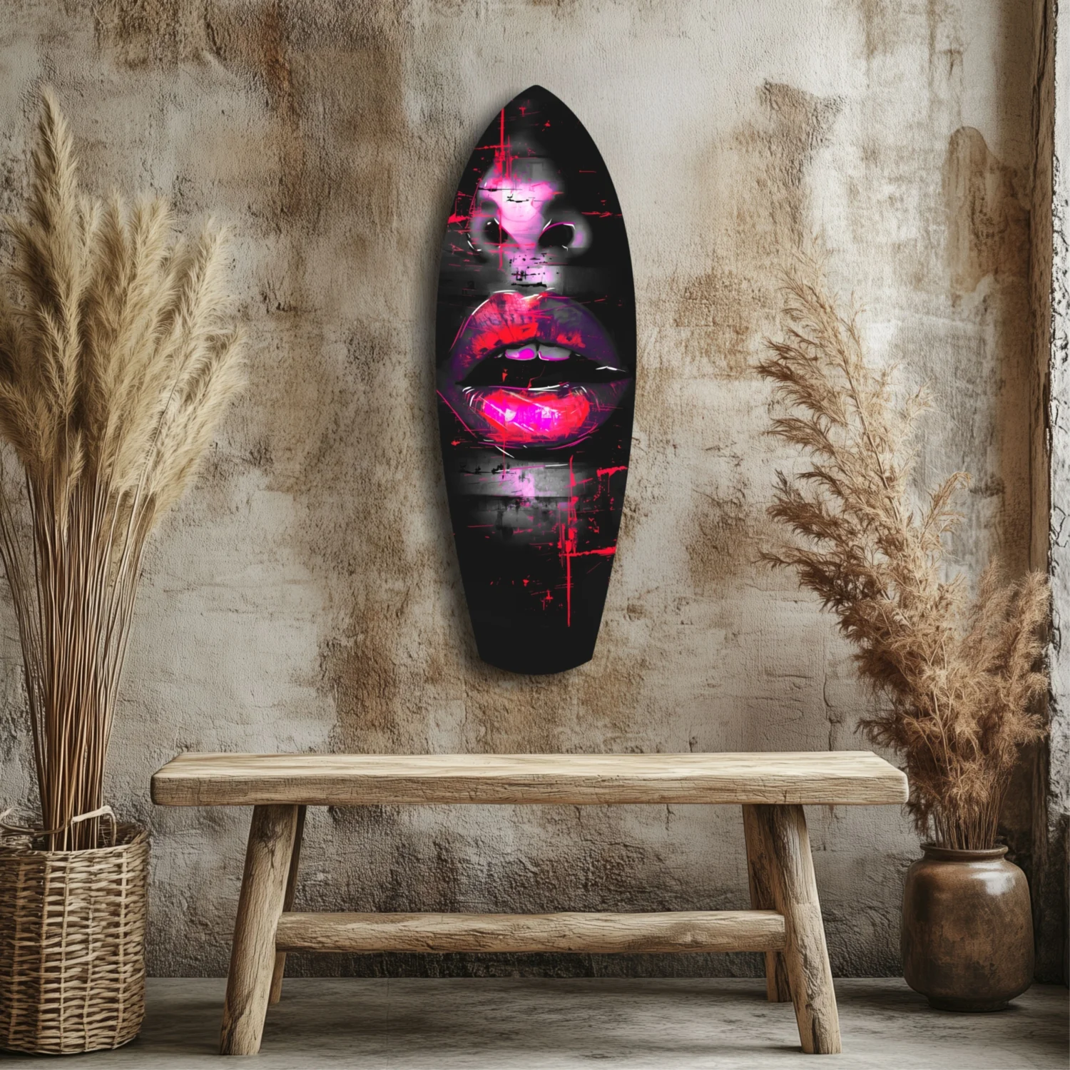 Colorful Lips V16 Glass Wall Art - Image 3