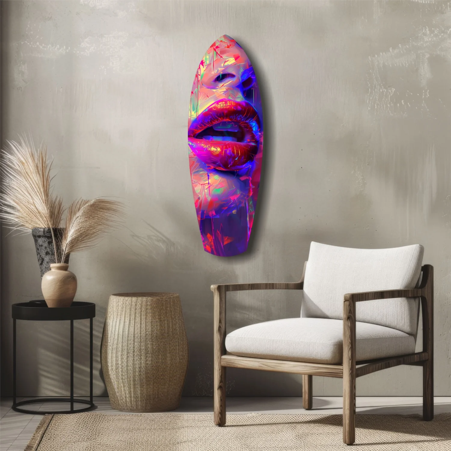 Colorful Lips V17 Glass Wall Art - Image 5