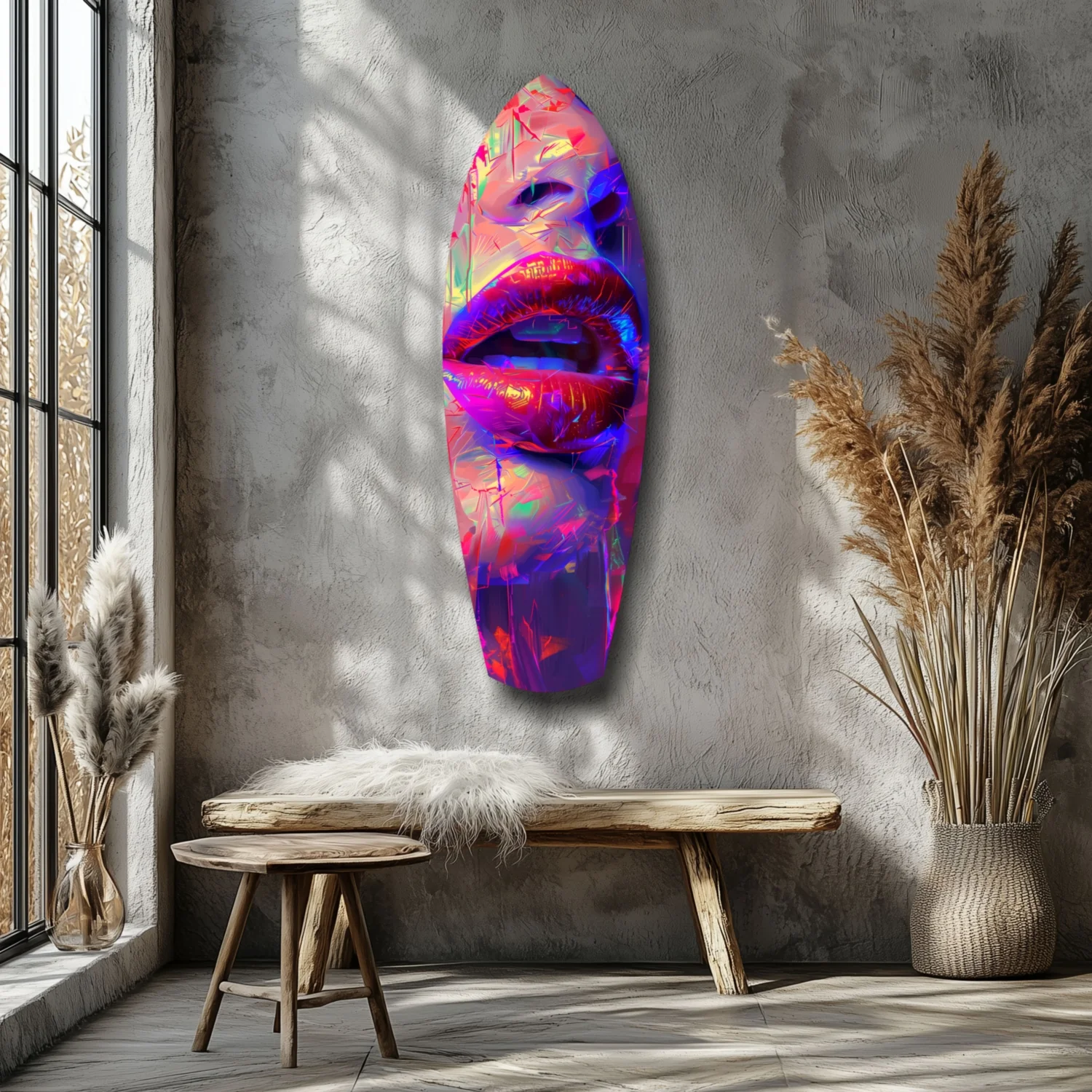 Colorful Lips V17 Glass Wall Art - Image 7