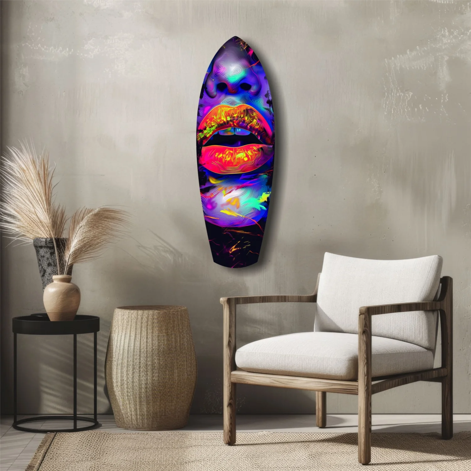 Colorful Lips V18 Glass Wall Art - Image 5
