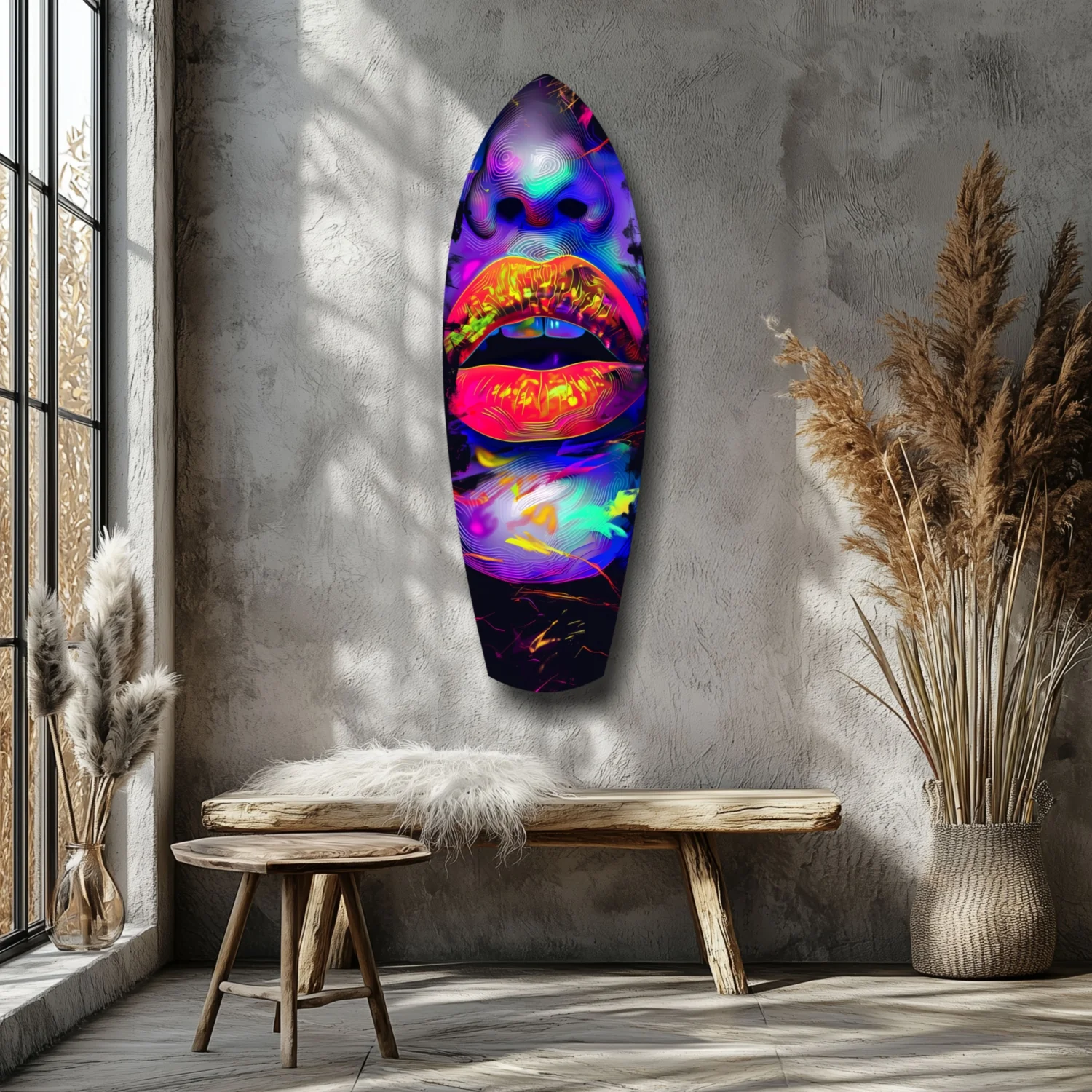 Colorful Lips V18 Glass Wall Art - Image 7