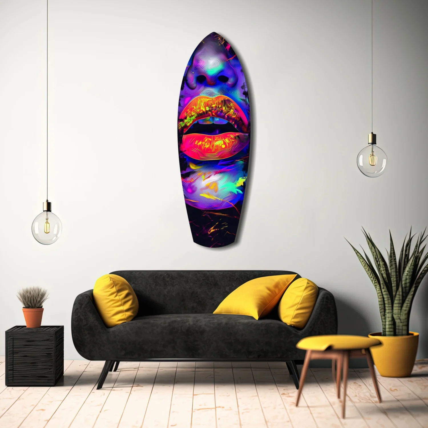 Colorful Lips V18 Glass Wall Art - Image 8