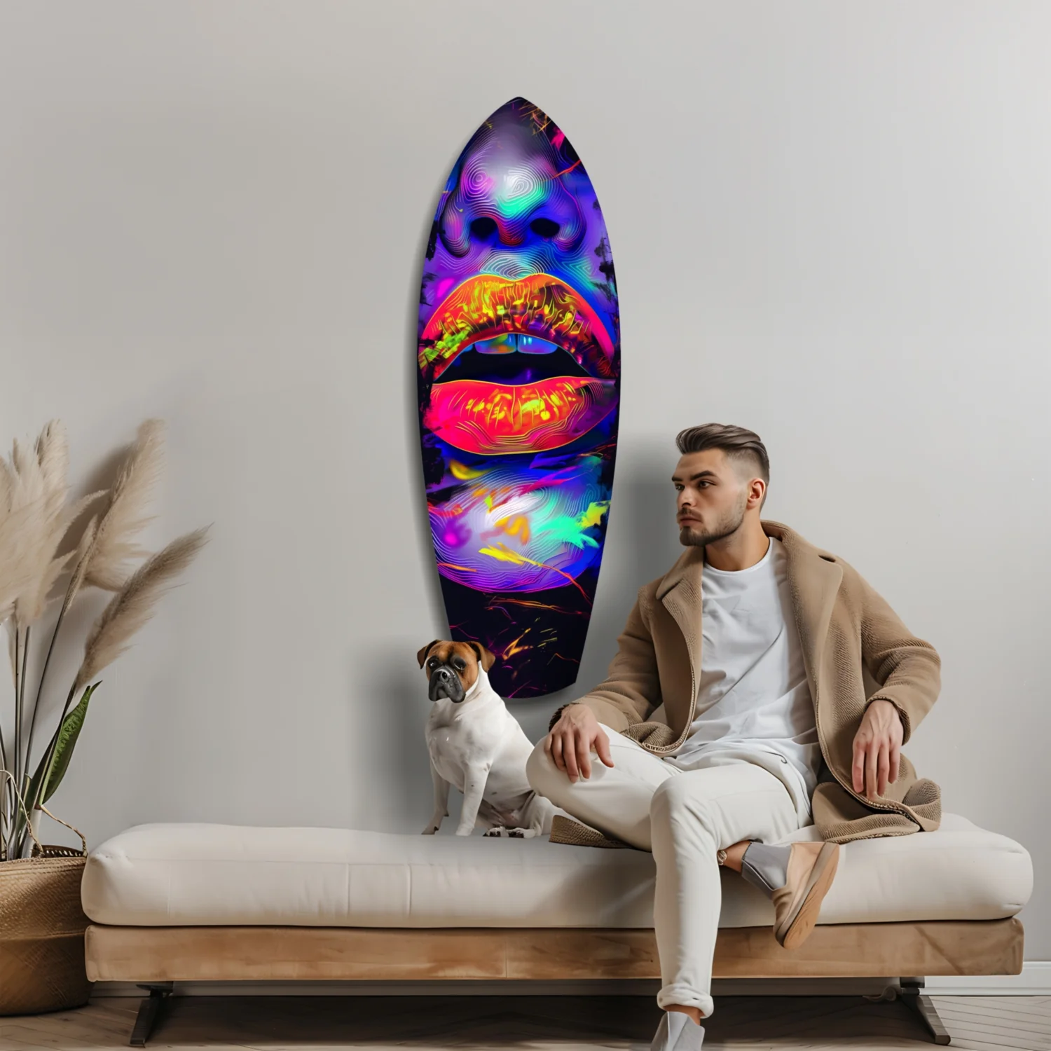 Colorful Lips V18 Glass Wall Art - Image 9