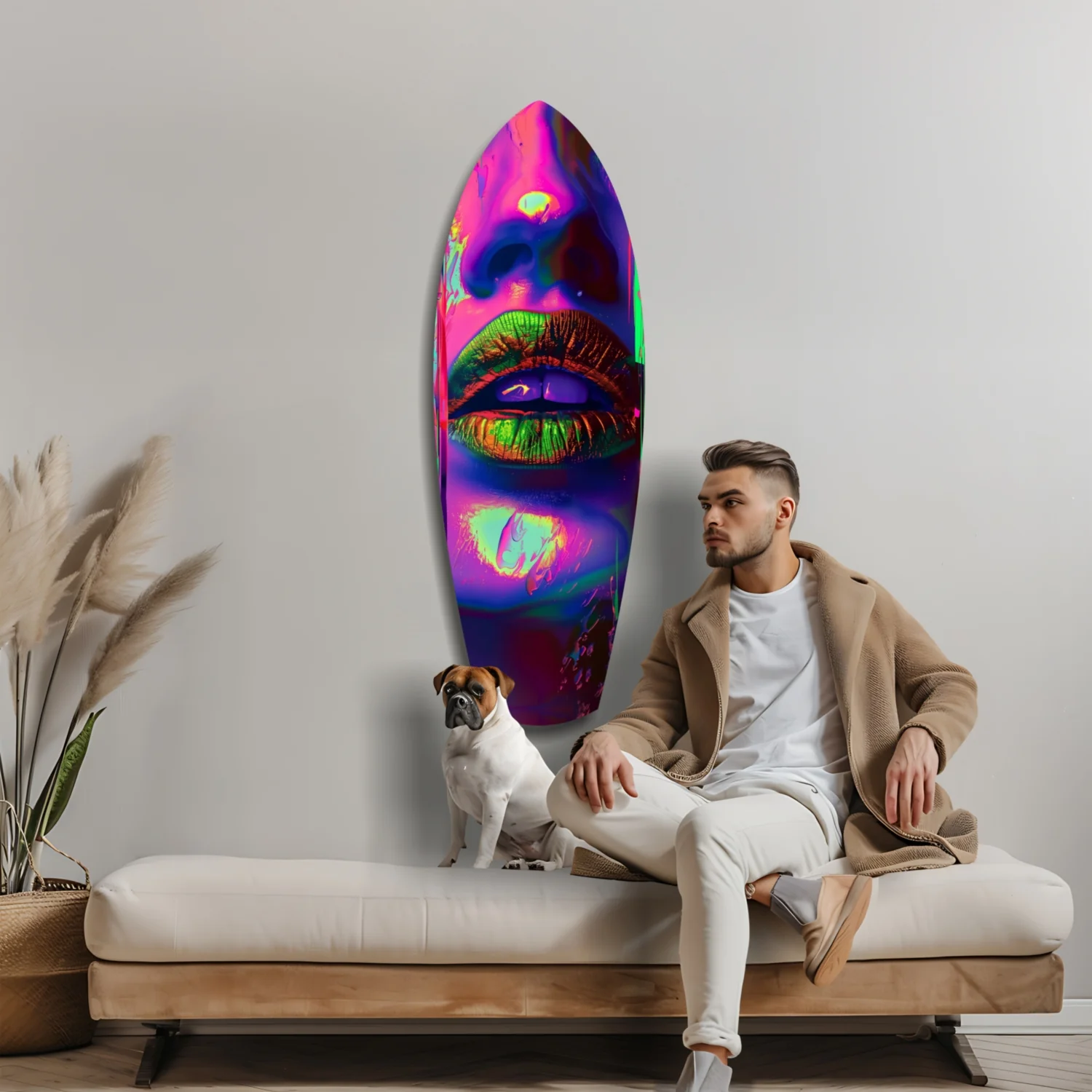 Colorful Lips V19 Glass Wall Art - Image 9