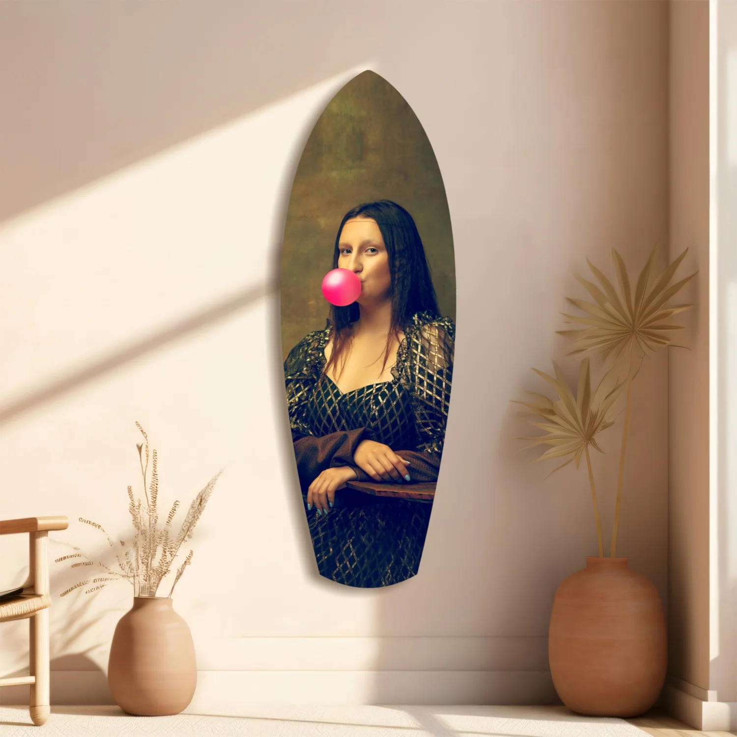 Renaissance Bubble Gum Pop Art Tempered Glass Wall Art - Image 11