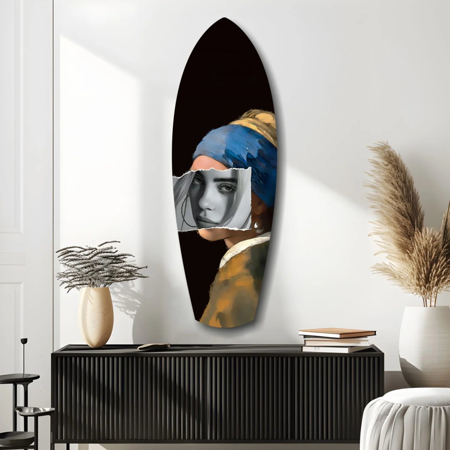 Pearl Earring Modern Renaissance Glass Wall Art - Image 10