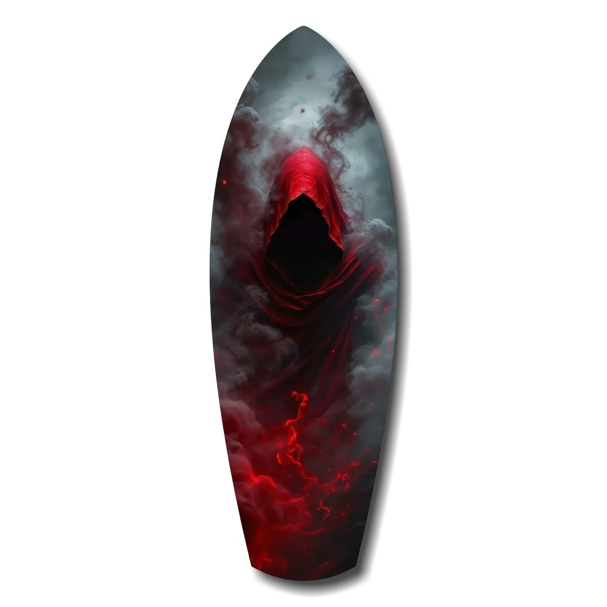 Red Hooded Phantom Dark Fantasy Glass Wall Art - Image 7