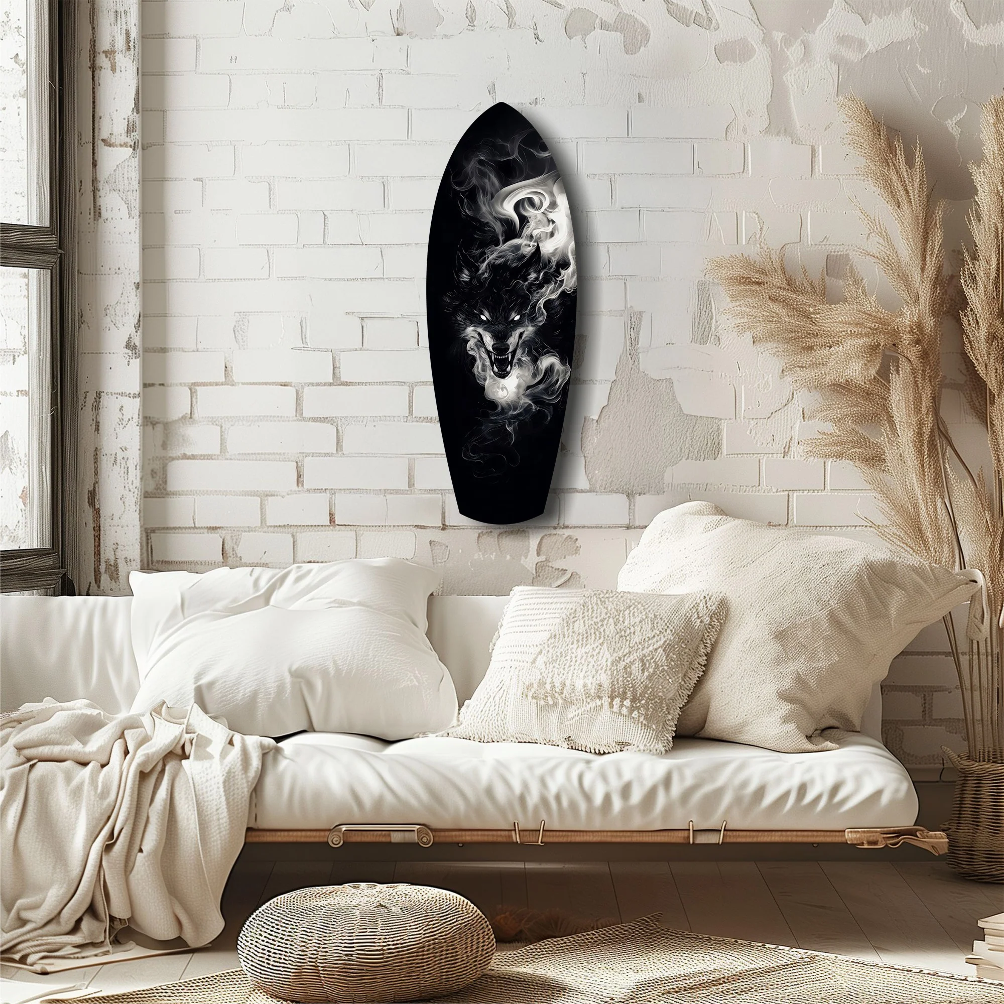 Smoke Wolf Dark Spirit Glass Wall Art - Image 6