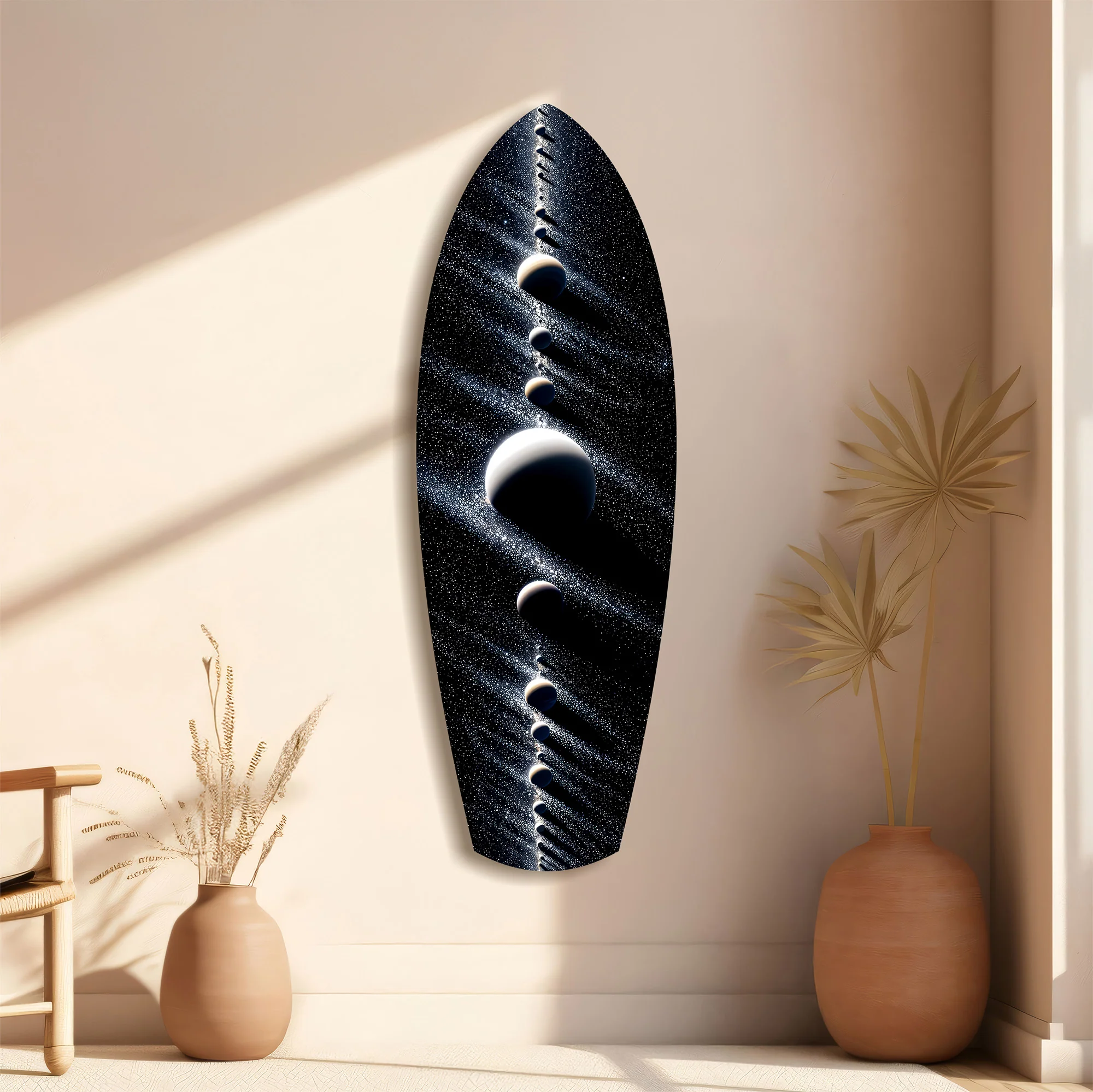 Planet Alignment Cosmos Starfield Glass Wall Art - Image 11