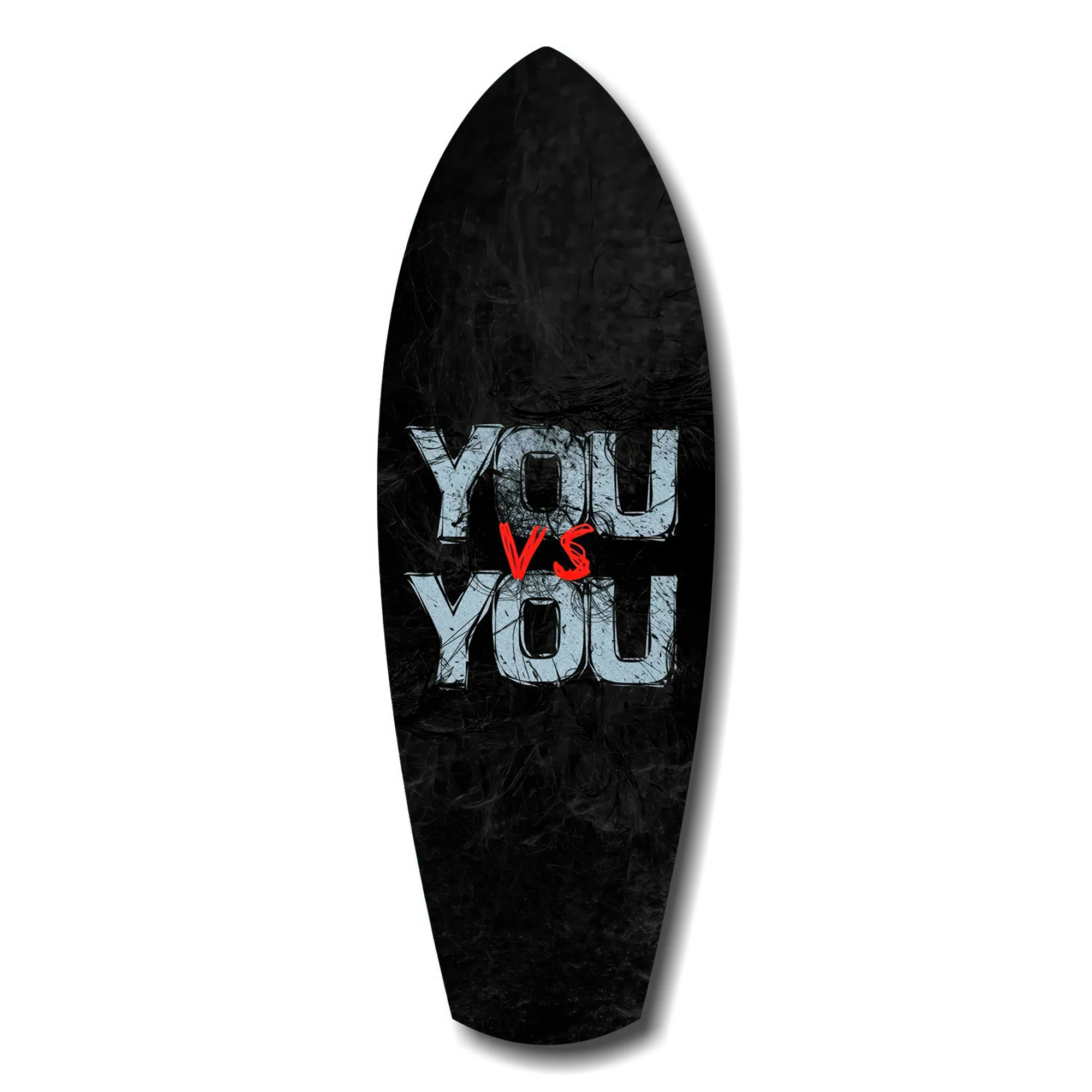 You vs You Grunge Motivational Glass Wall Art - Image 7