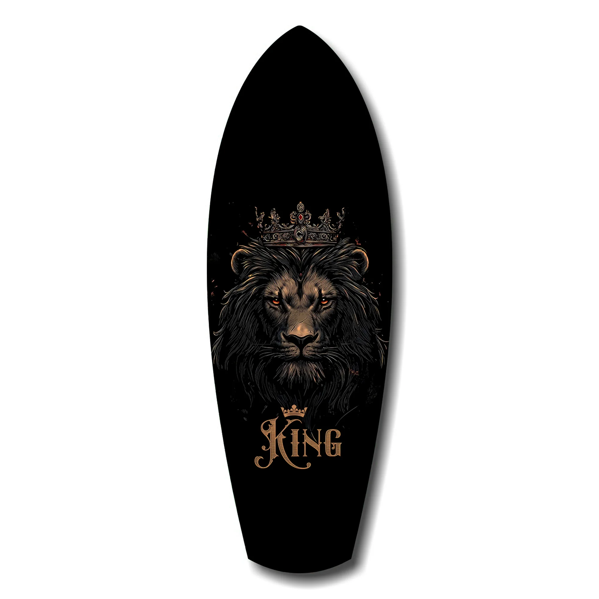 Crowned Lion King Regal Majesty Glass Wall Art - Image 7