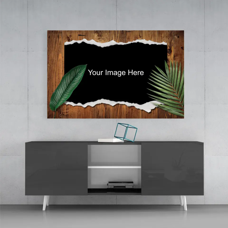 Torn Paper Custom Print on Glass - Image 3