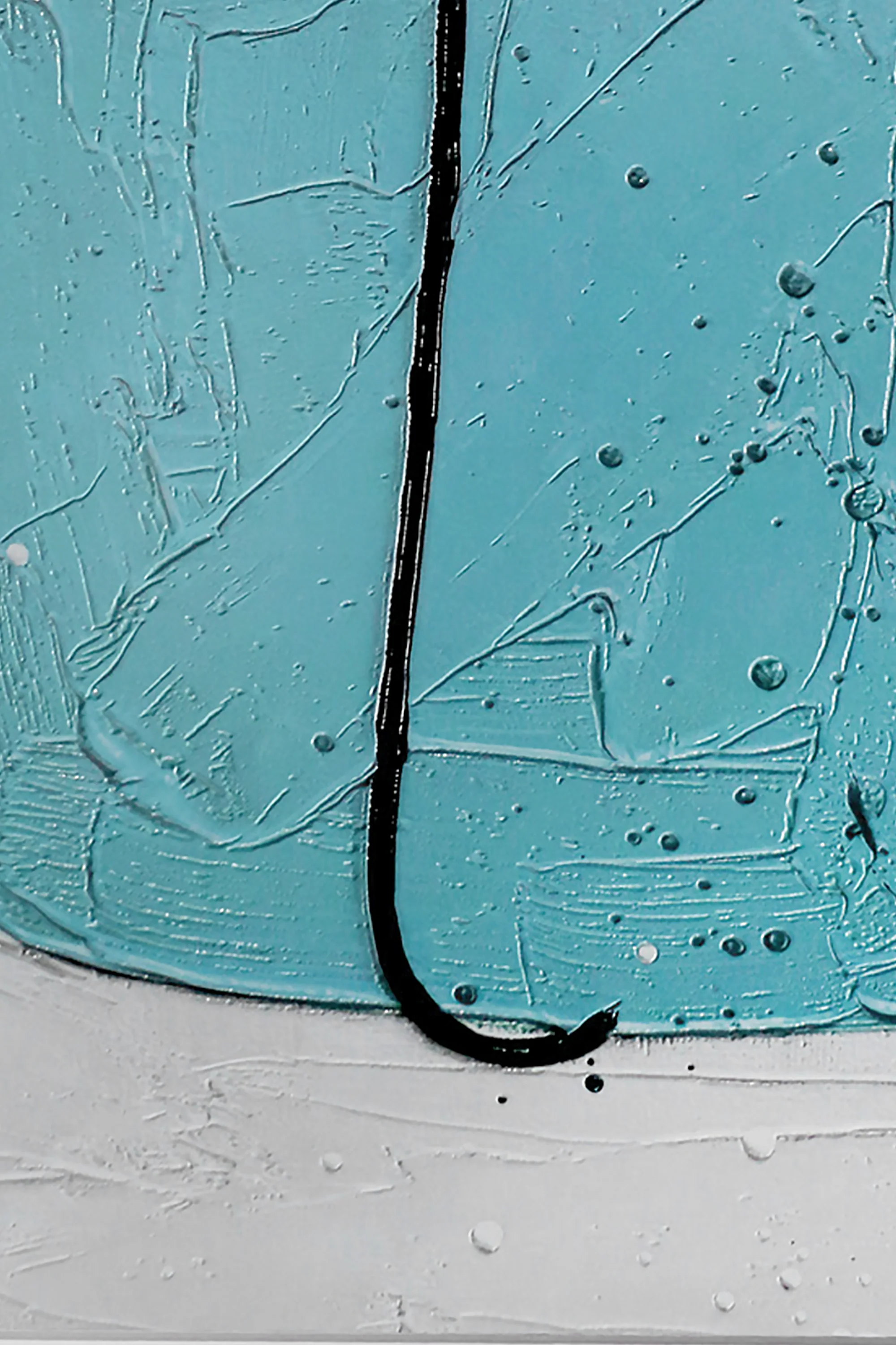 Tranquil Blue Visage — 3D Haptic Embossed High-Gloss Luxury Wall Art - Image 2