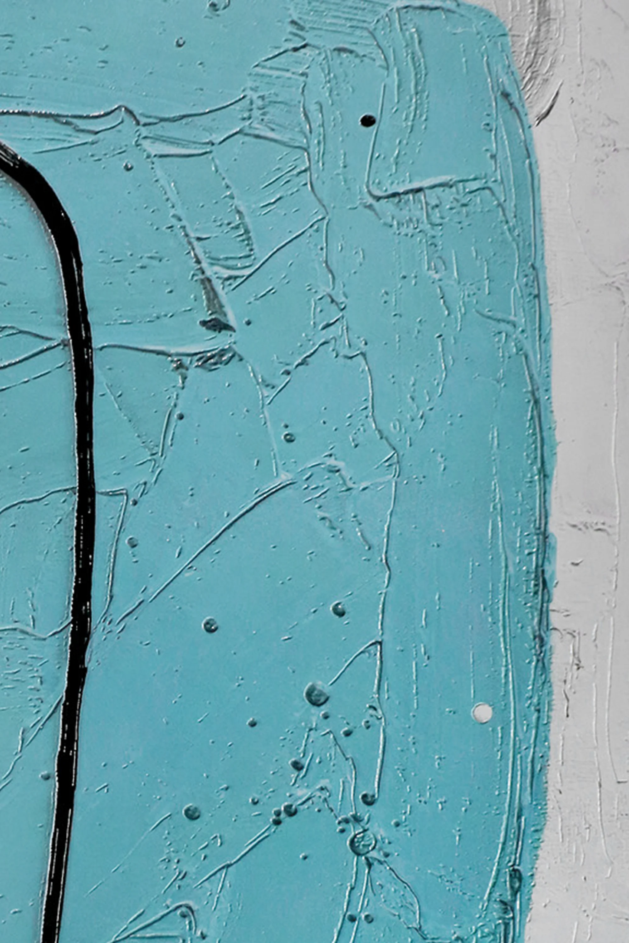 Tranquil Blue Visage — 3D Haptic Embossed High-Gloss Luxury Wall Art - Image 5