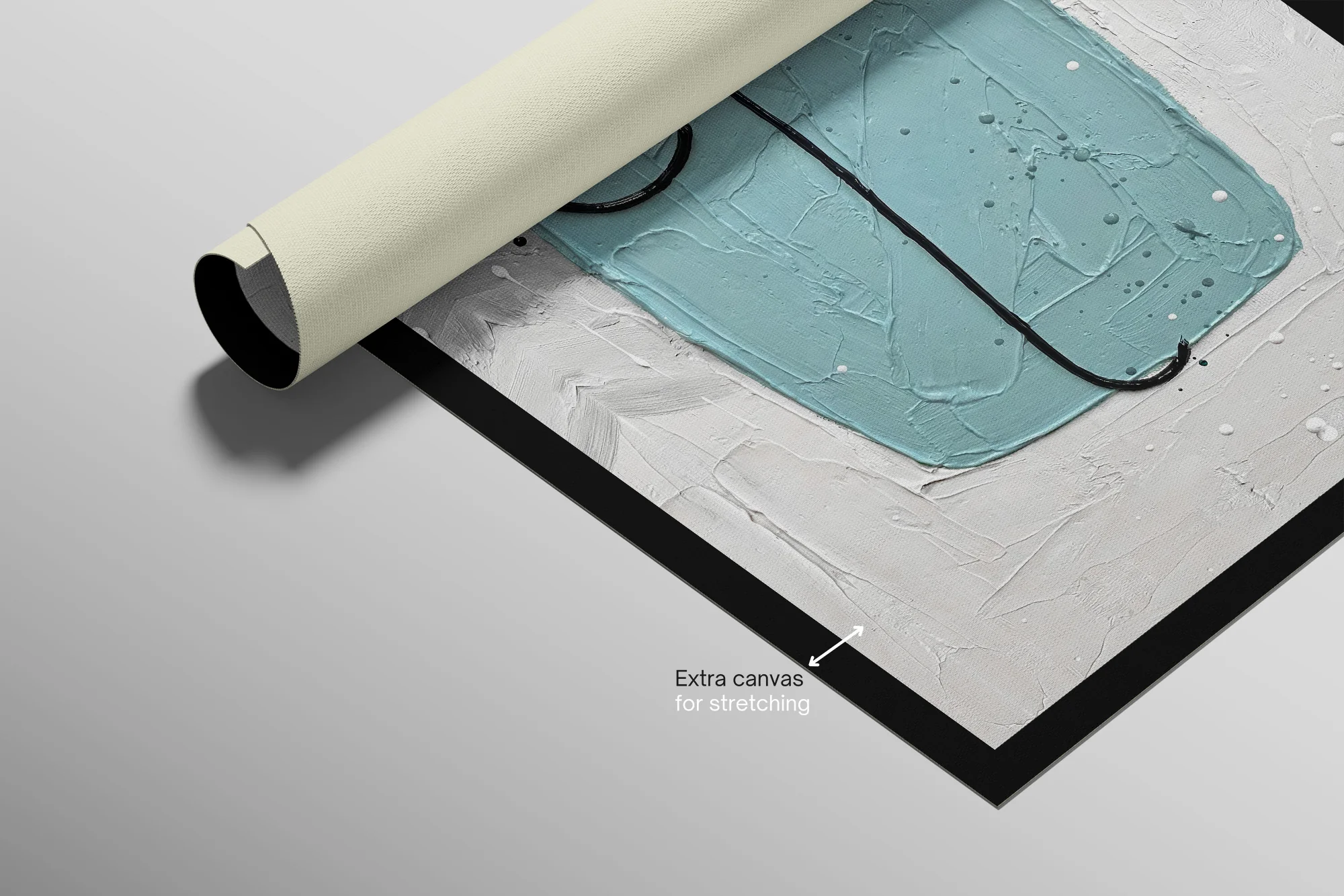 Tranquil Blue Visage — 3D Haptic Embossed High-Gloss Luxury Wall Art - Image 8