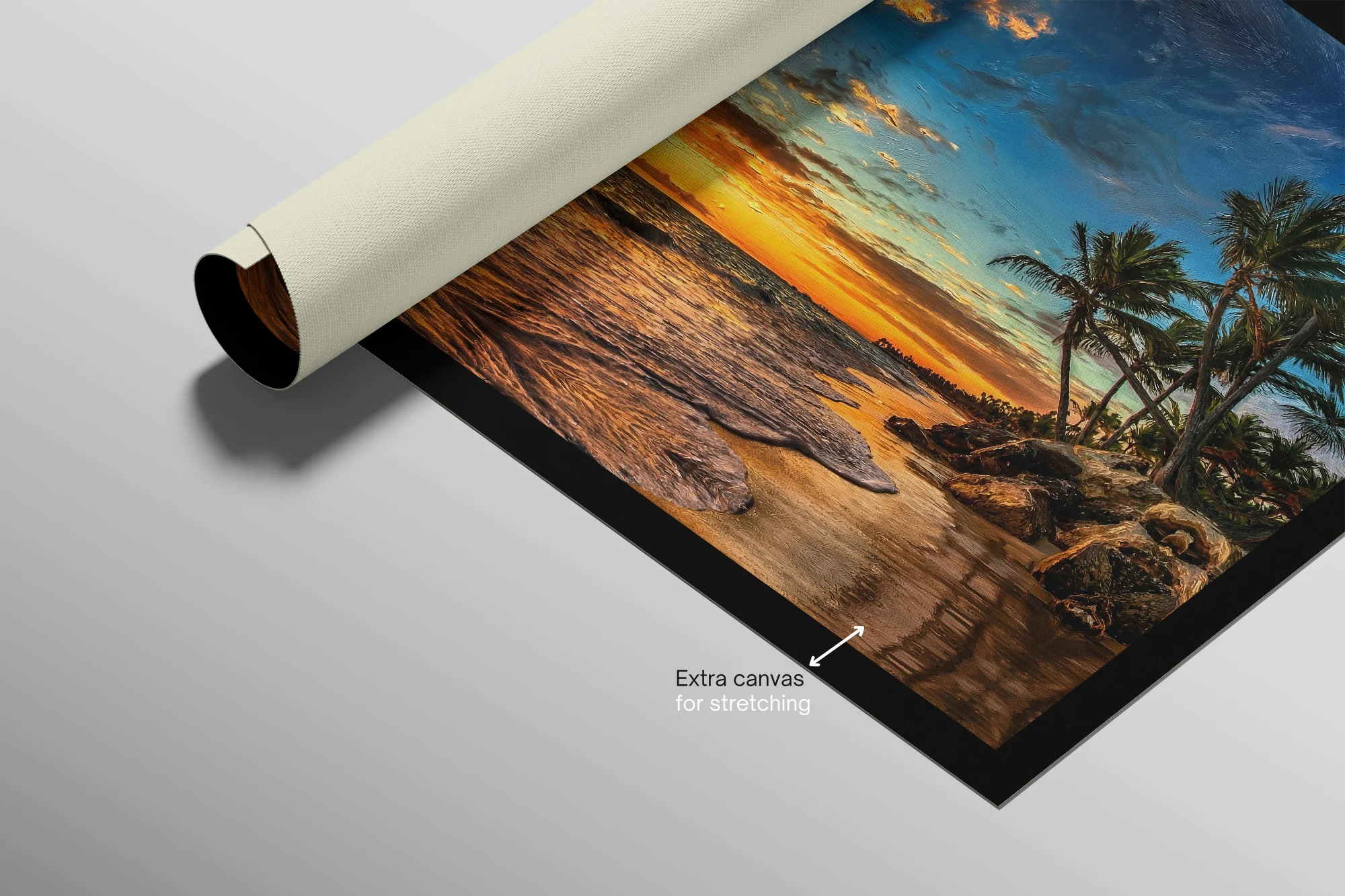 Tropic Dusk Symphony - Haptic 3D Embossed + High-Gloss Lacquer Print - Image 9