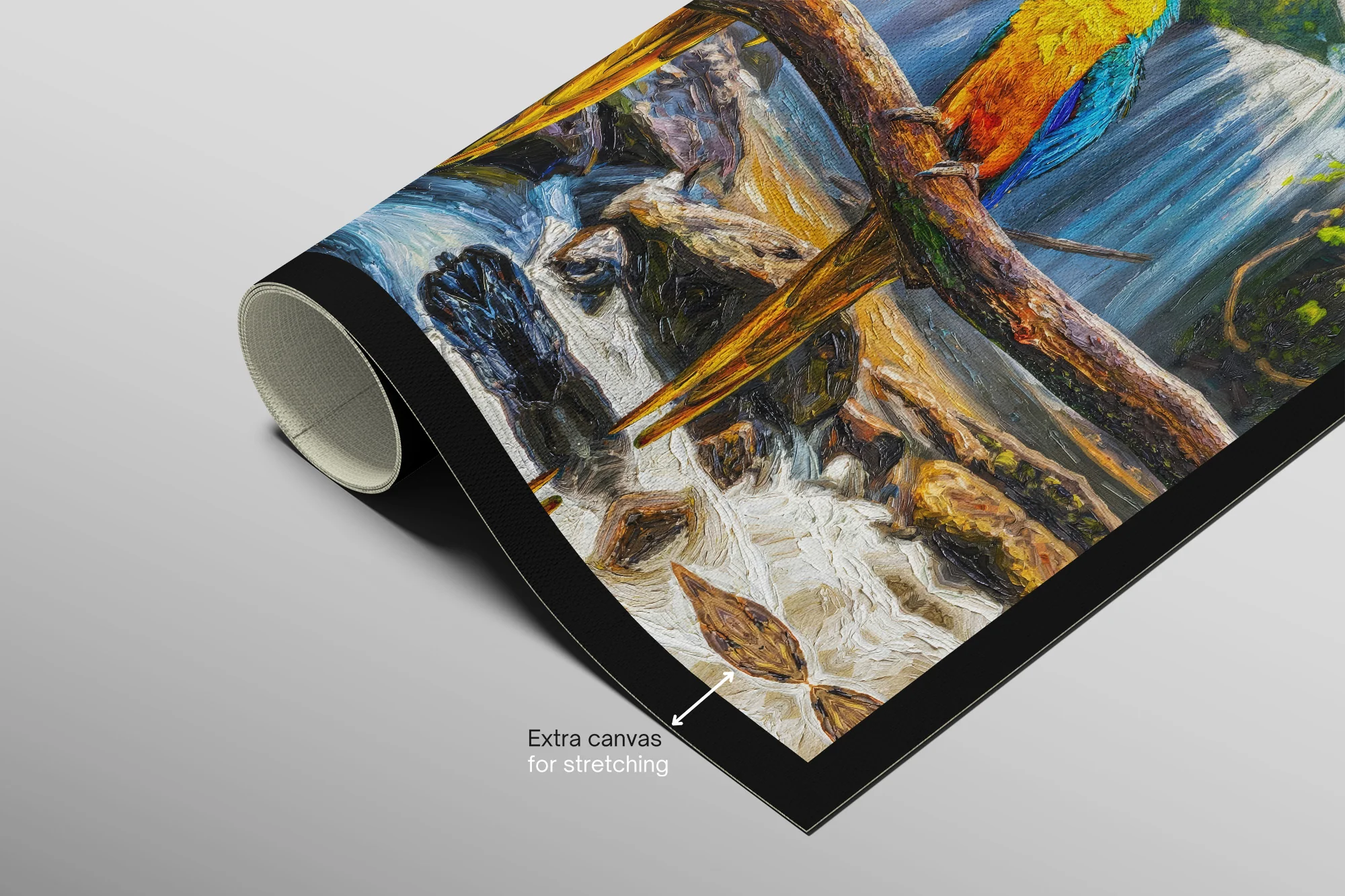 Tropical Trio Haven — 3D Haptic Embossed High-Gloss Luxury Wall Art - Image 10
