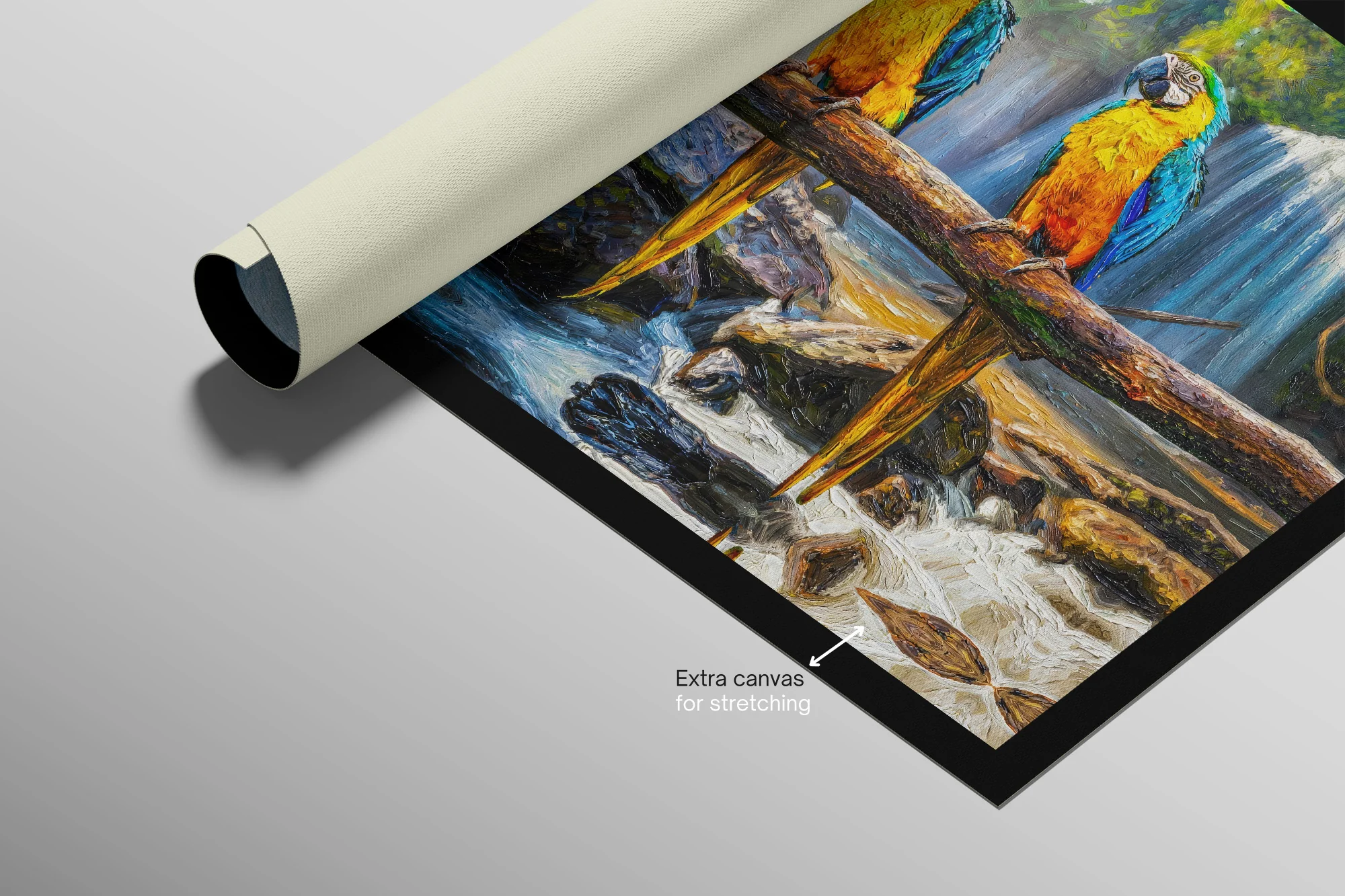 Tropical Trio Haven — 3D Haptic Embossed High-Gloss Luxury Wall Art - Image 11