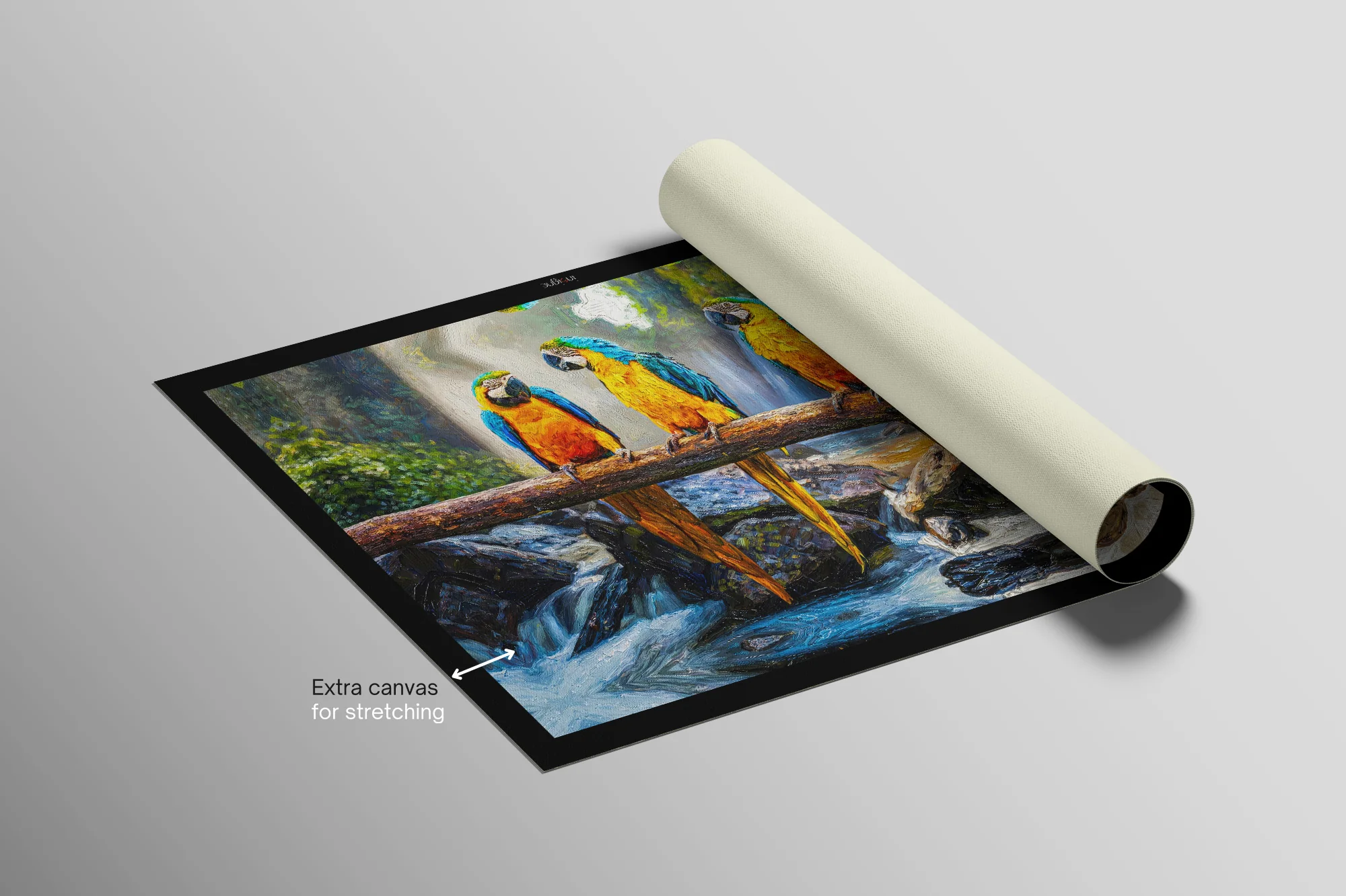 Tropical Trio Haven — 3D Haptic Embossed High-Gloss Luxury Wall Art - Image 9