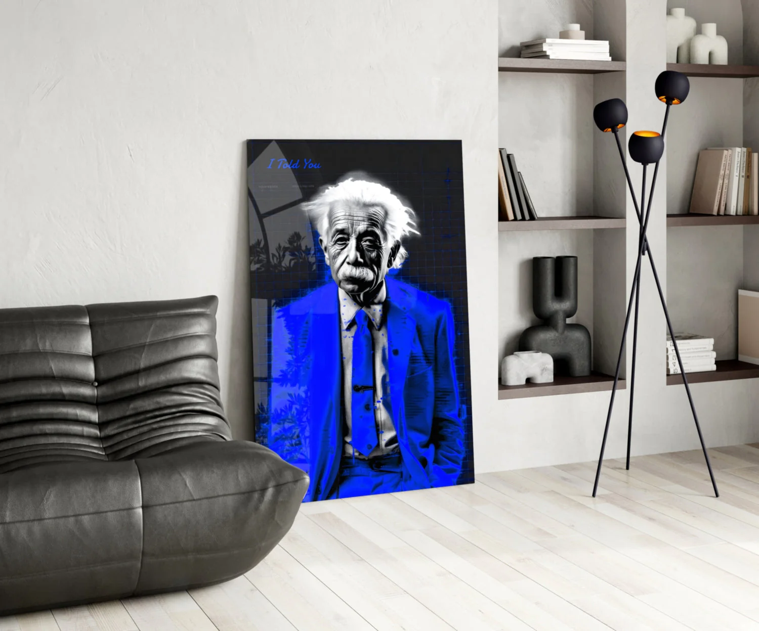Albert Einstein's Colorful World Glass Wall Art || Designer Collection - Image 6