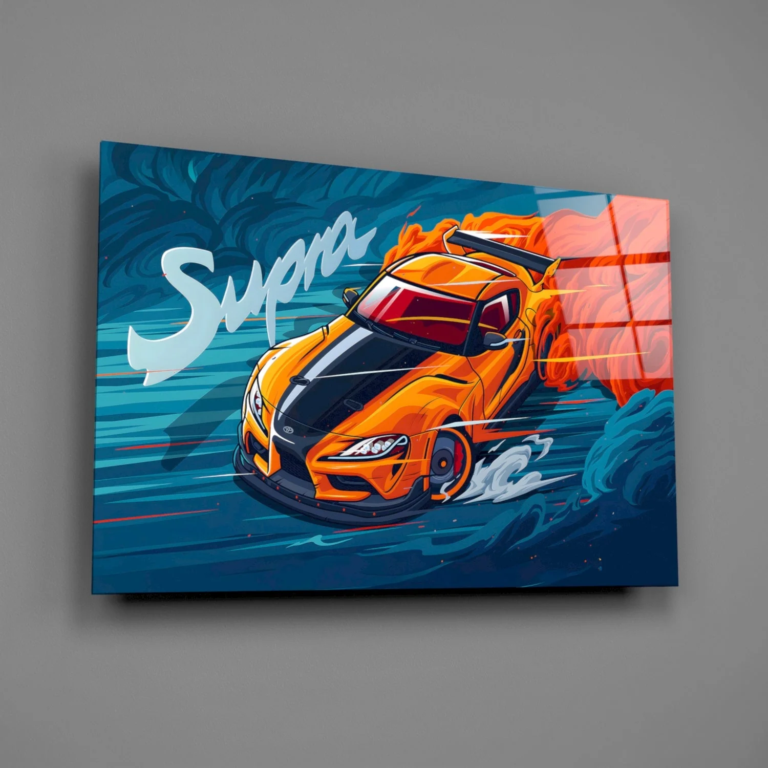 Supra Blazing Speed Glass Wall Art || Designer Collection - Image 3