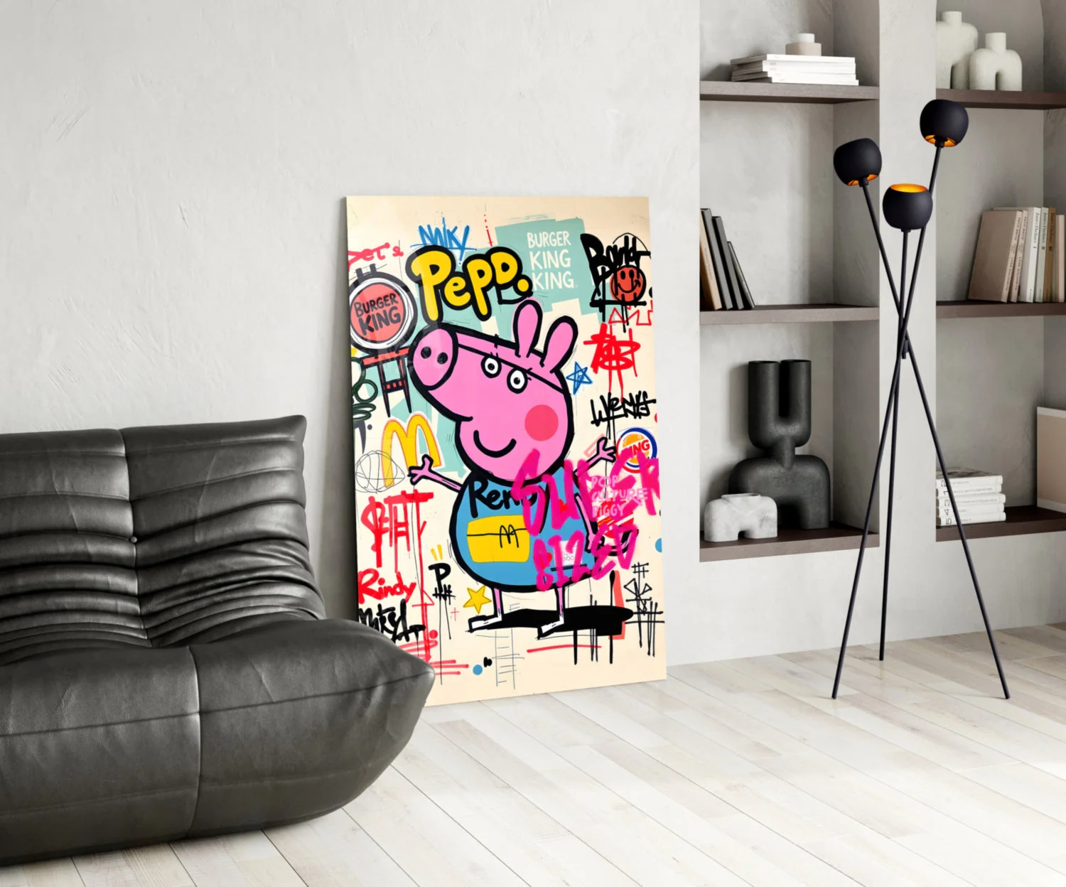 Urban Peppa Glass Wall Art || Designer Collection - Image 6
