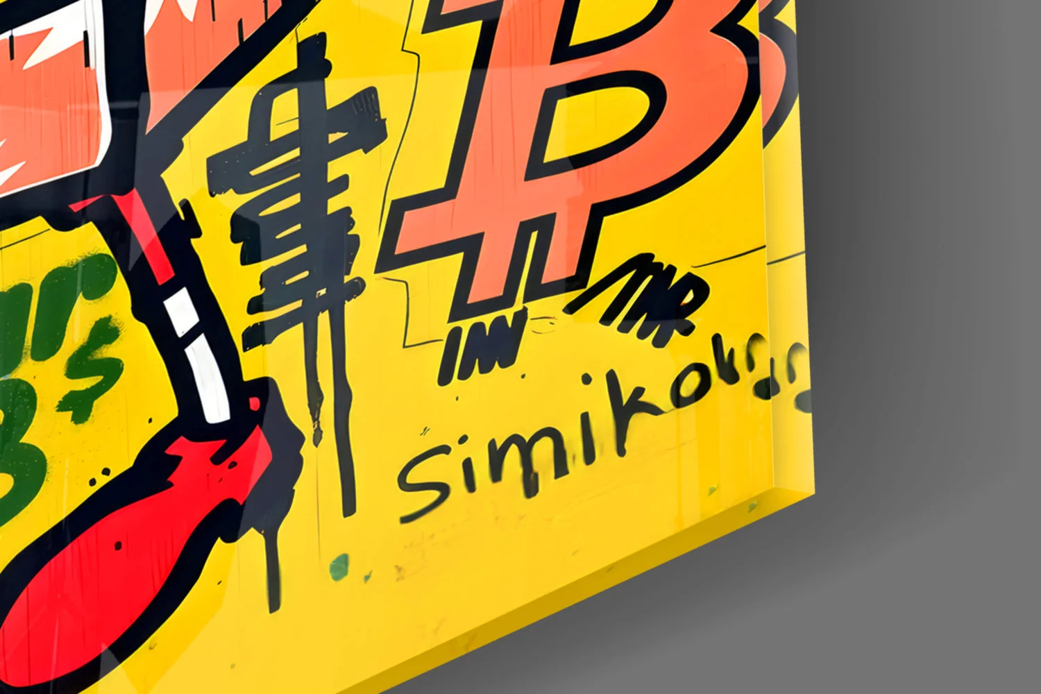 Crypto SpongeBob Glass Wall Art || Designer Collection - Image 8