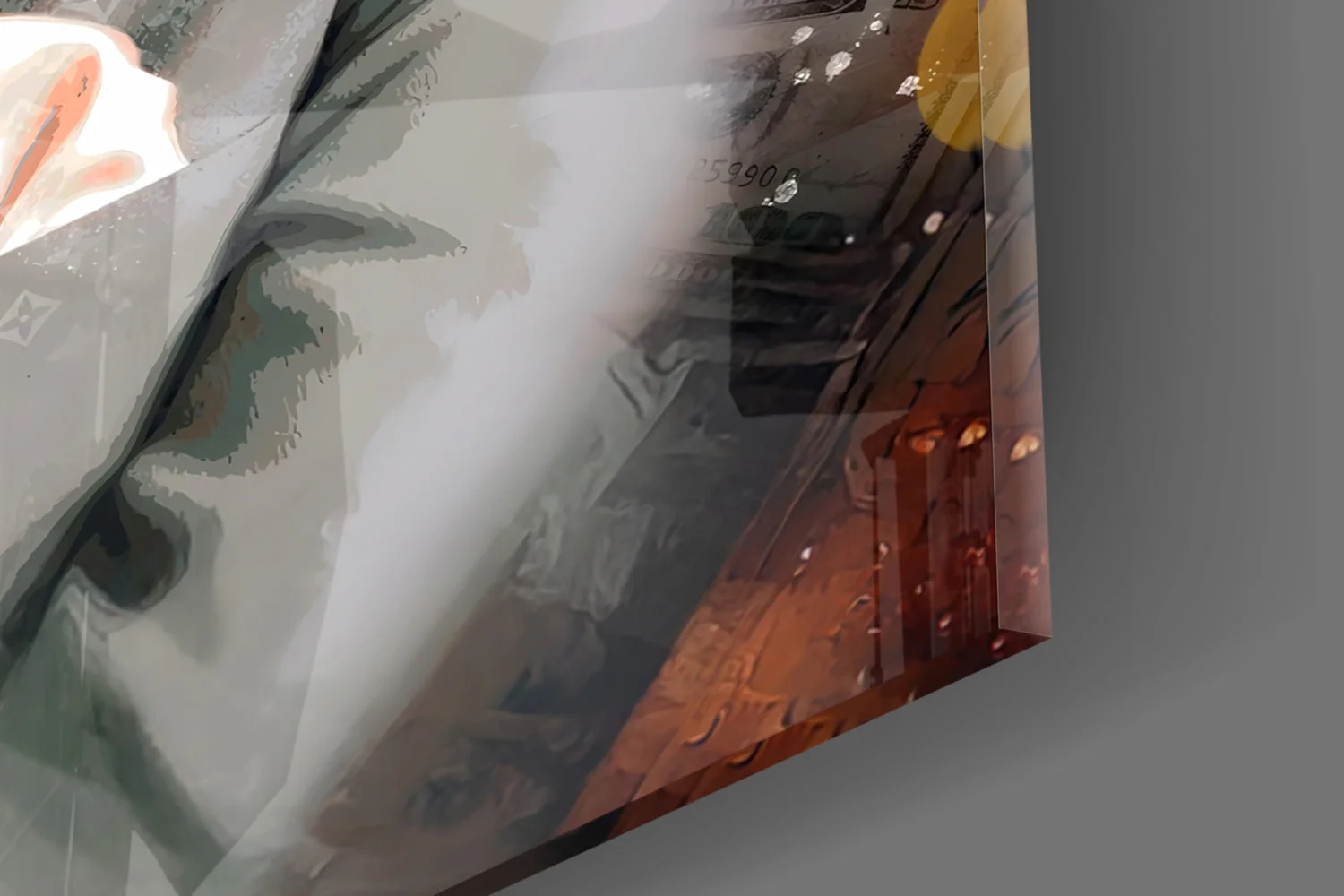 Scarface Tony Montana Glass Wall Art || Designer Collection - Image 8