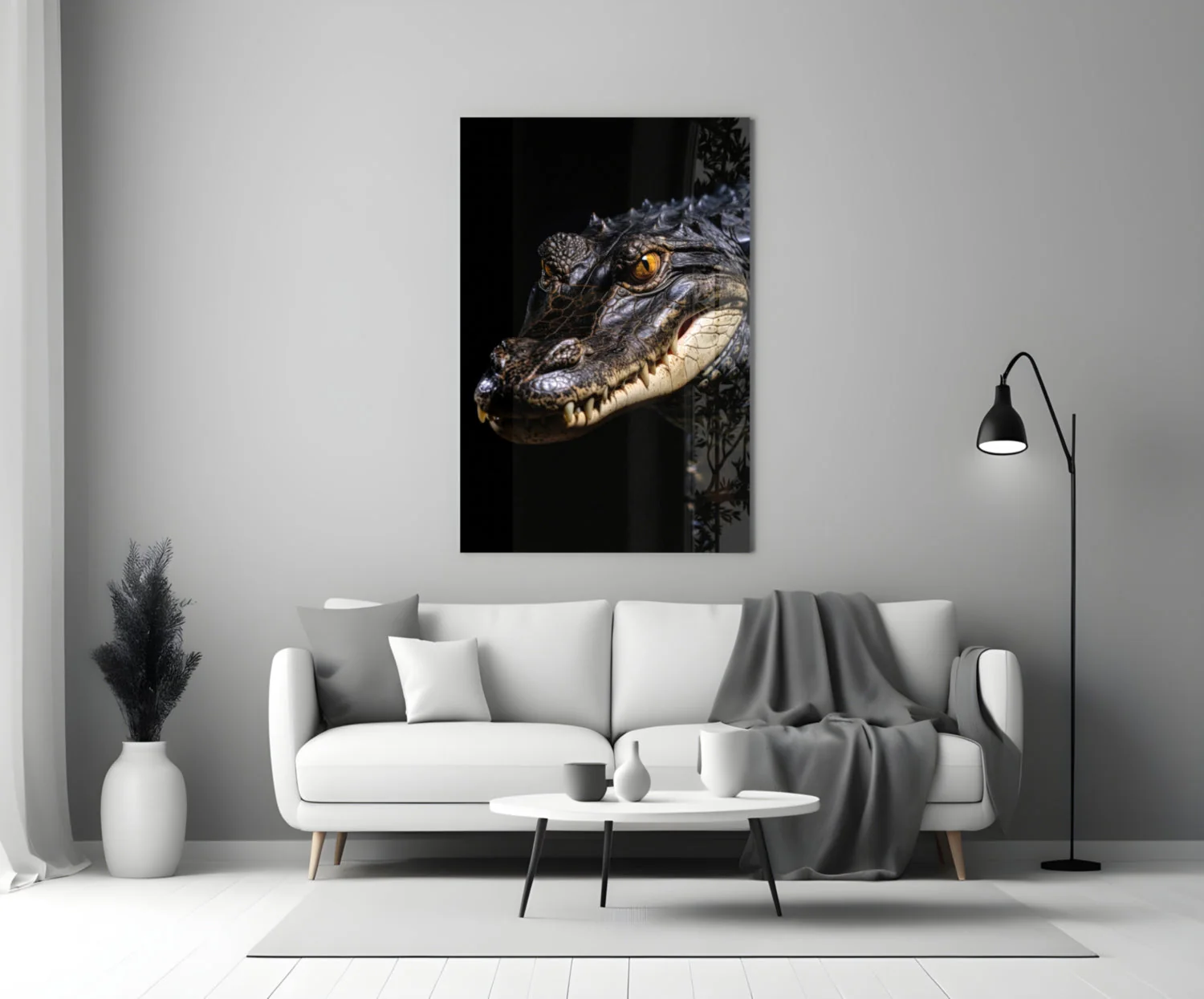 Eyes of the Swamp Glass Wall Art || Designer Collection - Image 4