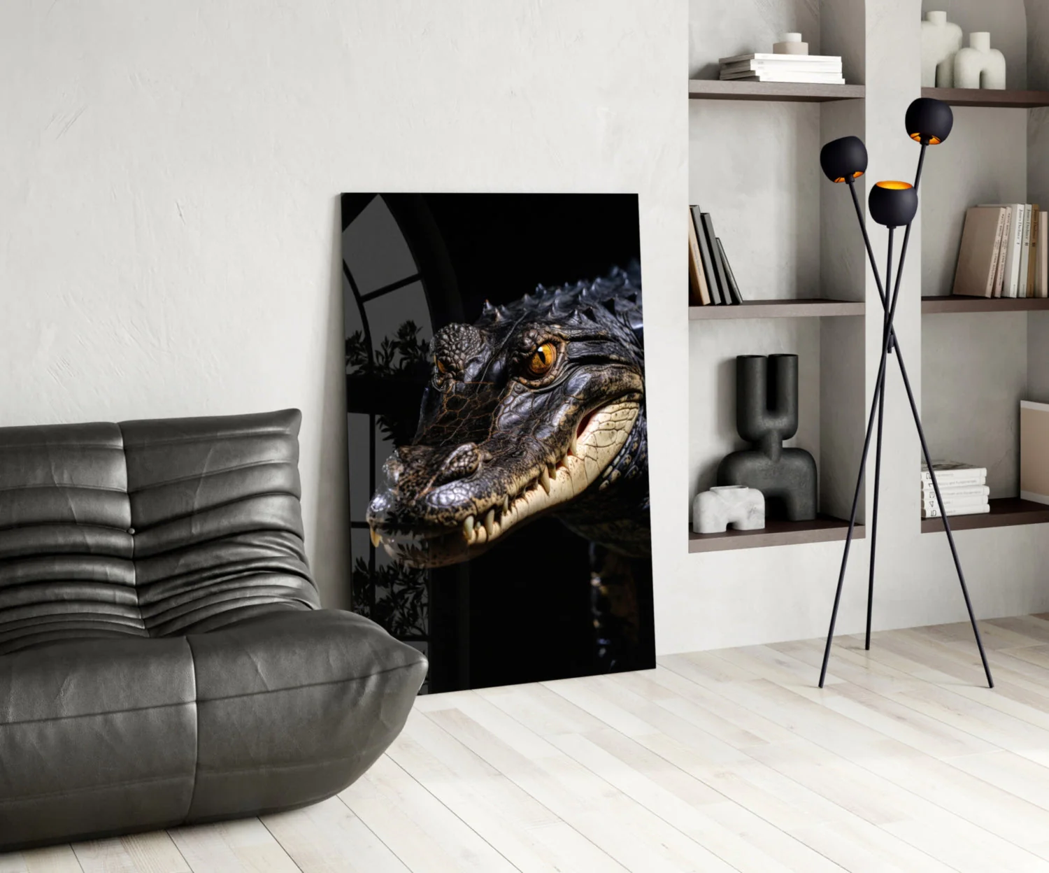 Eyes of the Swamp Glass Wall Art || Designer Collection - Image 6