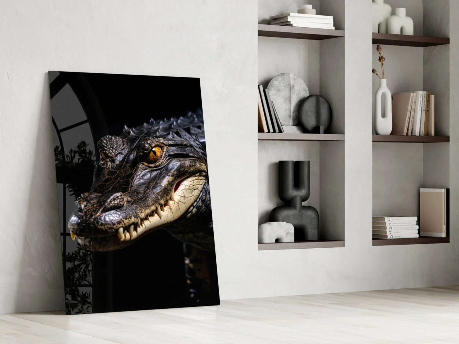 Eyes of the Swamp Glass Wall Art || Designer Collection - Image 7