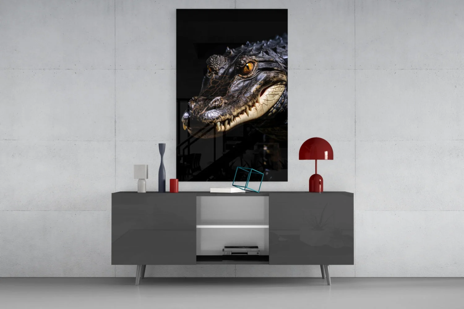 Eyes of the Swamp Glass Wall Art || Designer Collection - Image 9