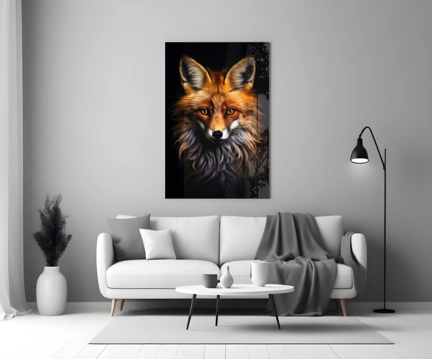 Eyes of the Fox Glass Wall Art || Designer Collection - Image 4