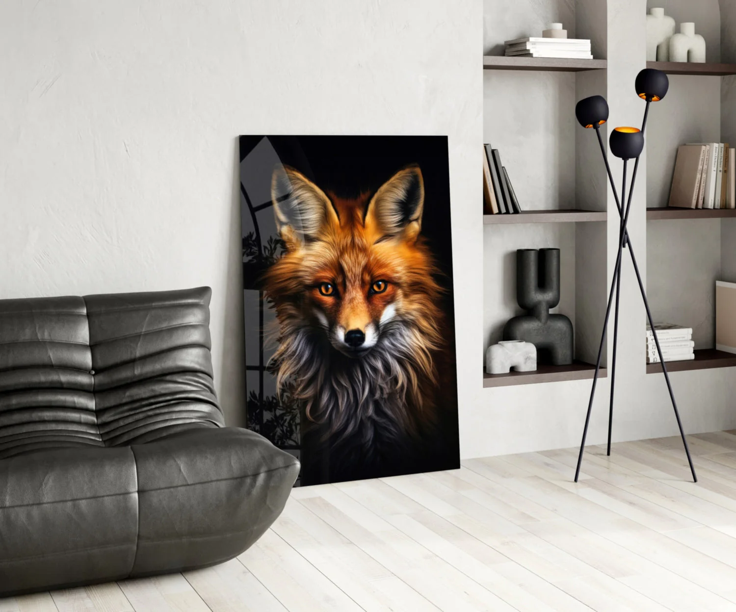 Eyes of the Fox Glass Wall Art || Designer Collection - Image 6